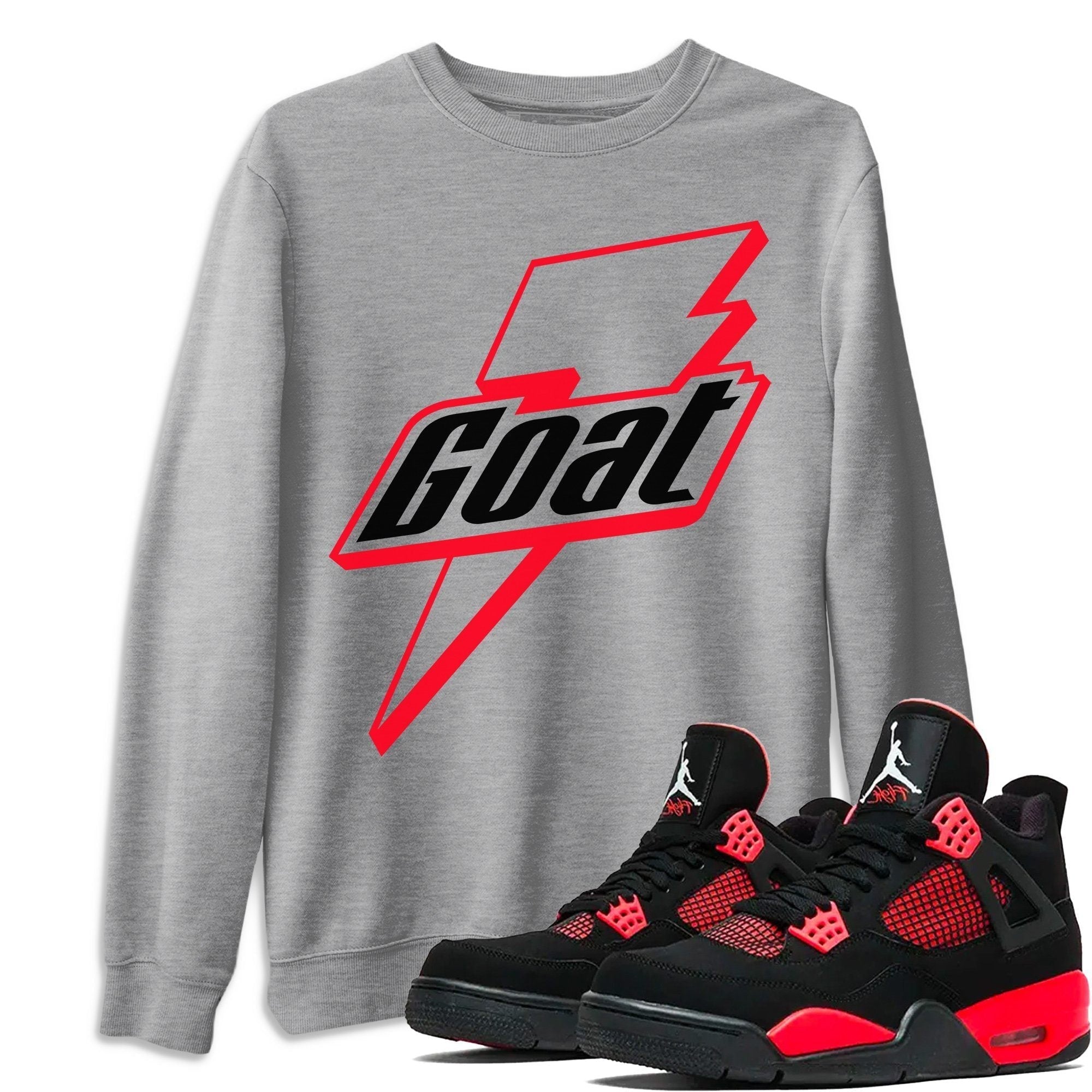 Goat Unisex Tops - Air Jordan 4 Red Thunder