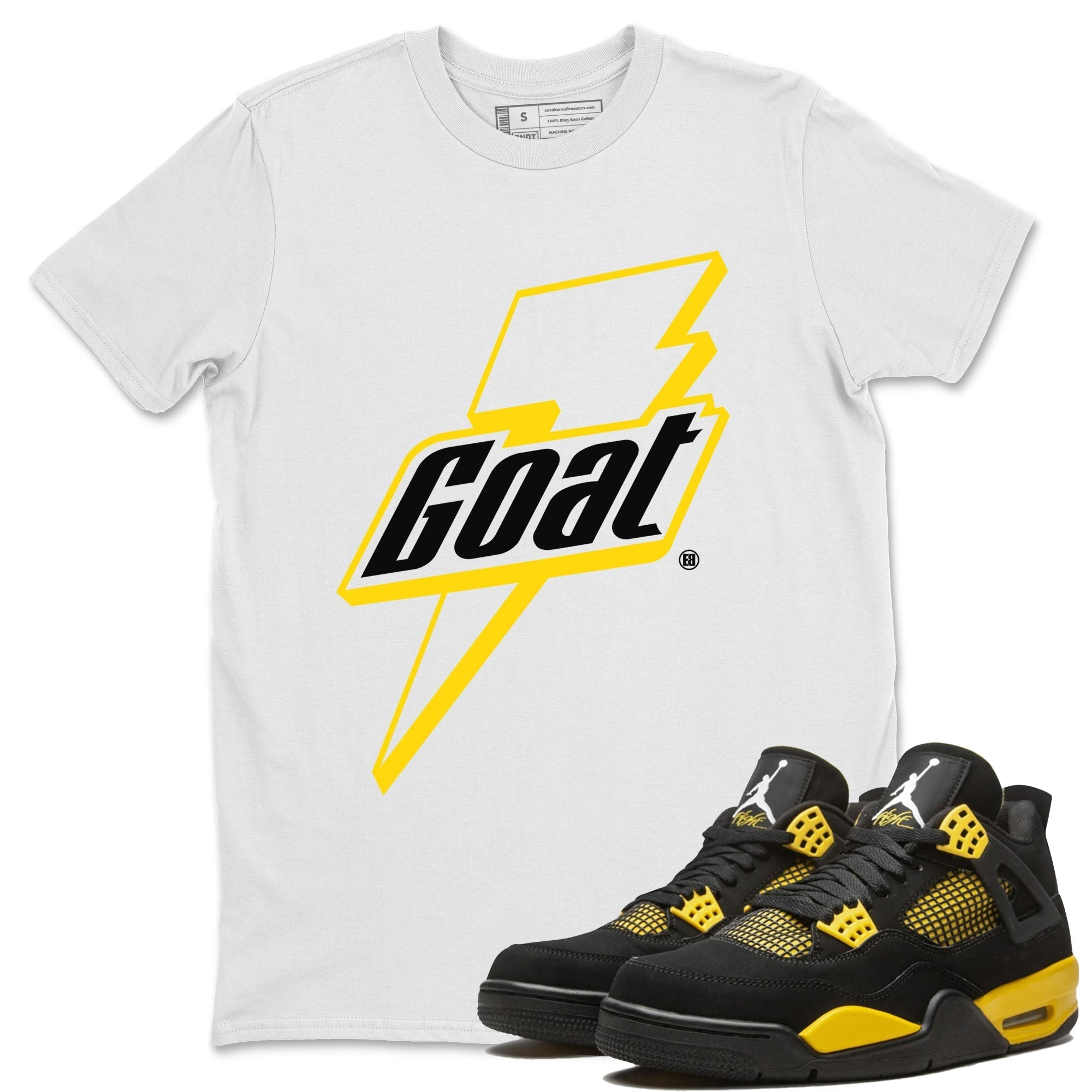 Goat Unisex Tops - Air Jordan 4 Thunder