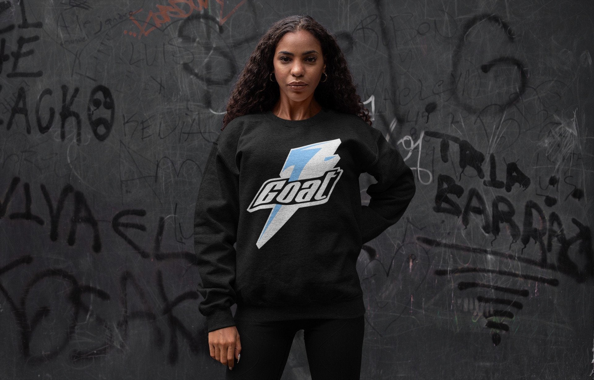 Goat Unisex Tops - Air Jordan 1 University Blue