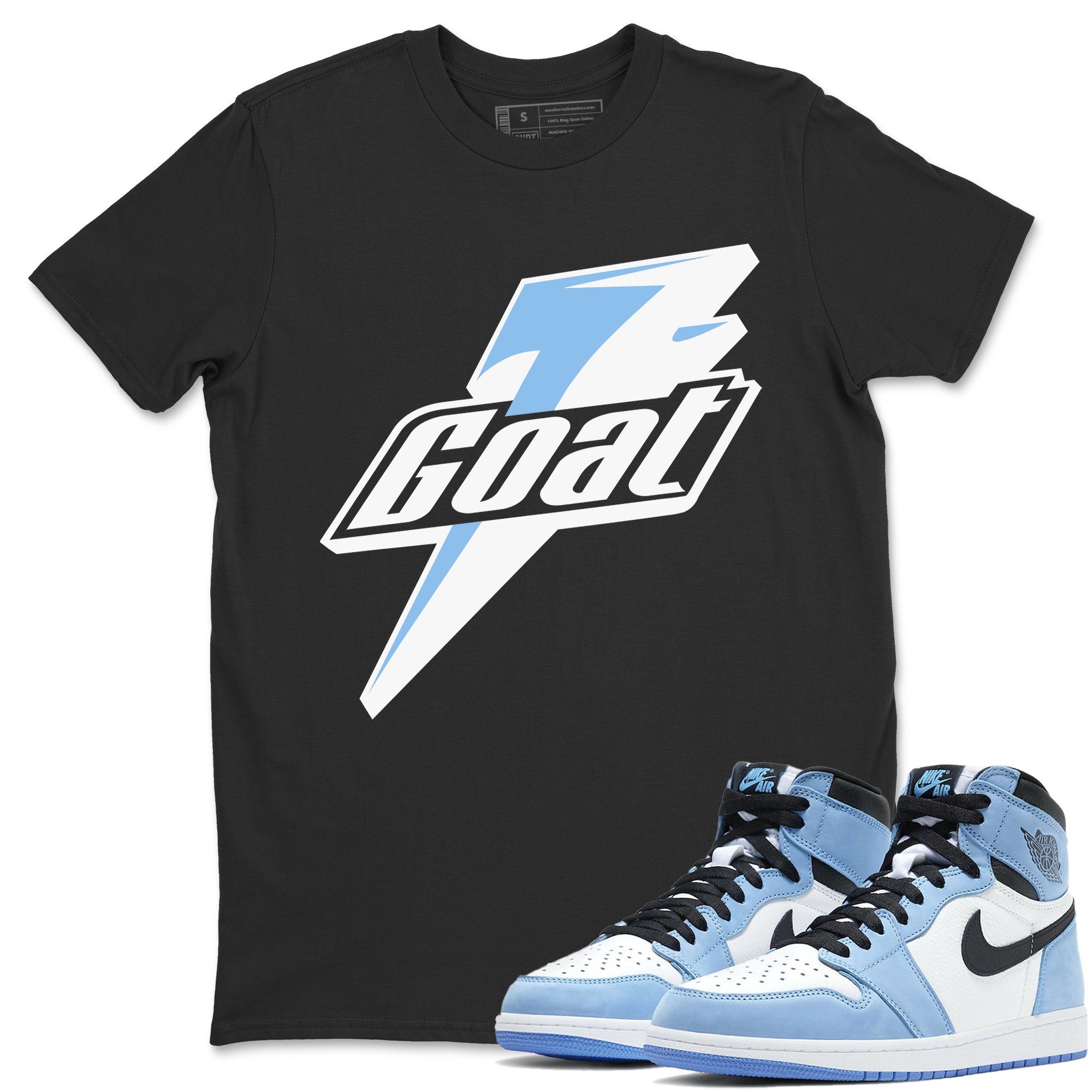 Goat Unisex Tops - Air Jordan 1 University Blue