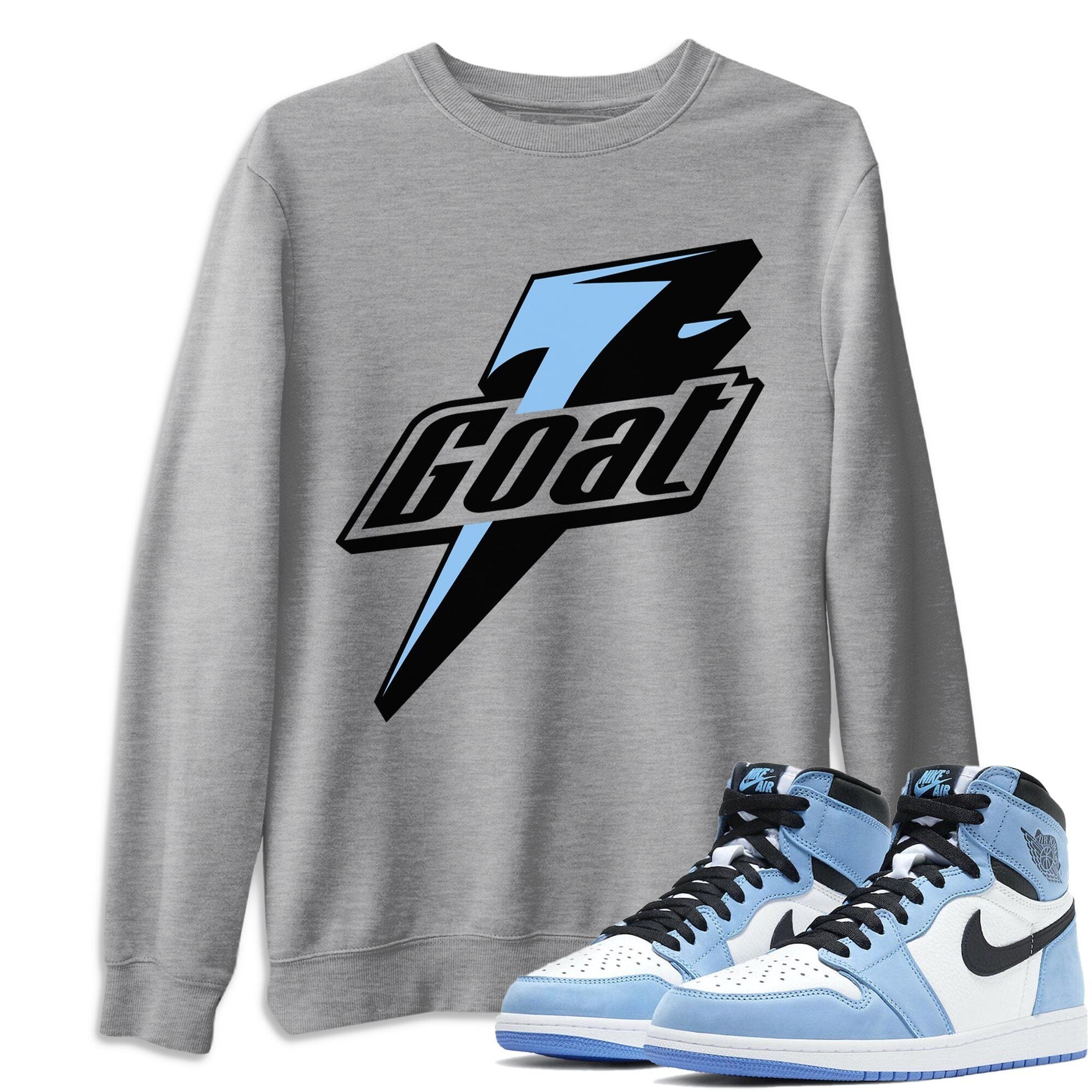 Goat Unisex Tops - Air Jordan 1 University Blue