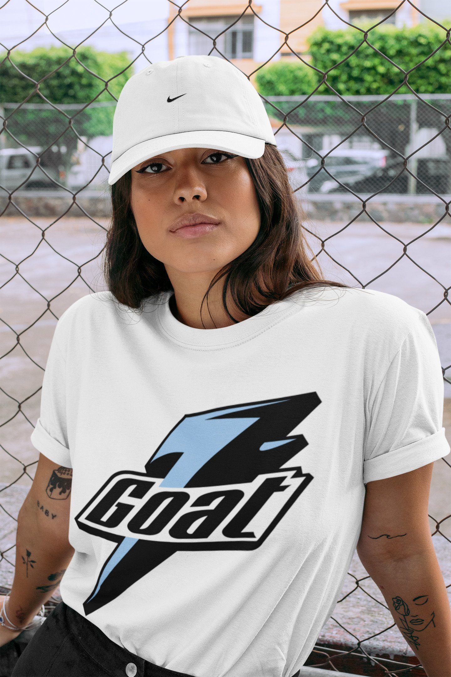 Goat Unisex Tops - Air Jordan 1 University Blue