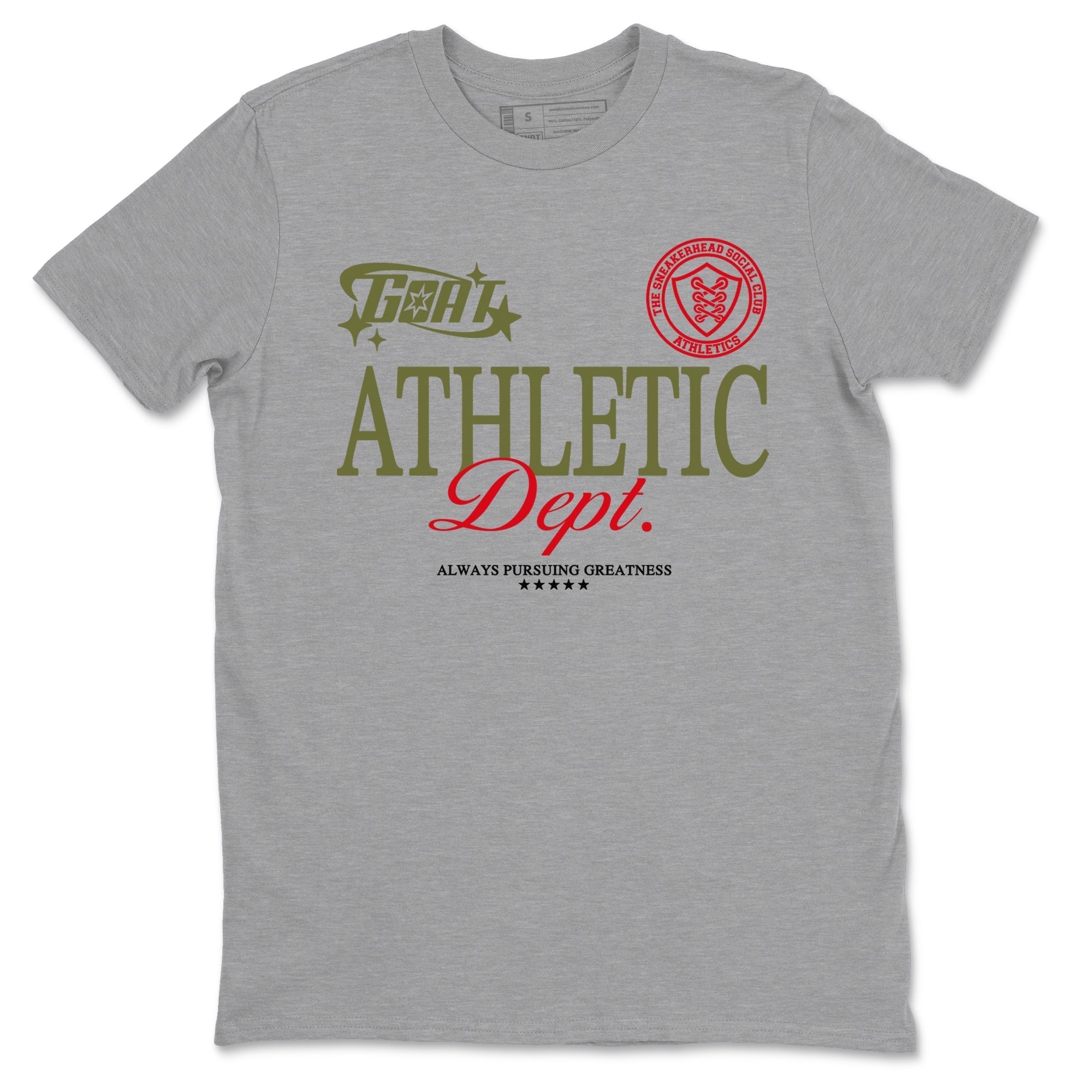 Goat Athletic Dept snkmatch Tees - Air Jordan 1 Travis Scott Medium Olive