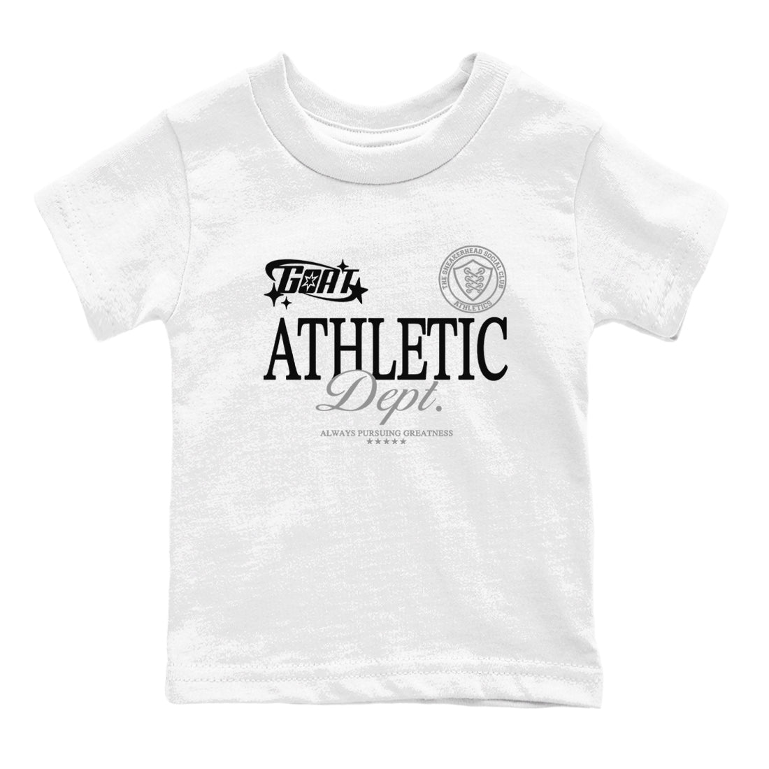 Goat Athletic Dept snkmatch Tees Kids - Air Jordan 12 Black Wolf Grey