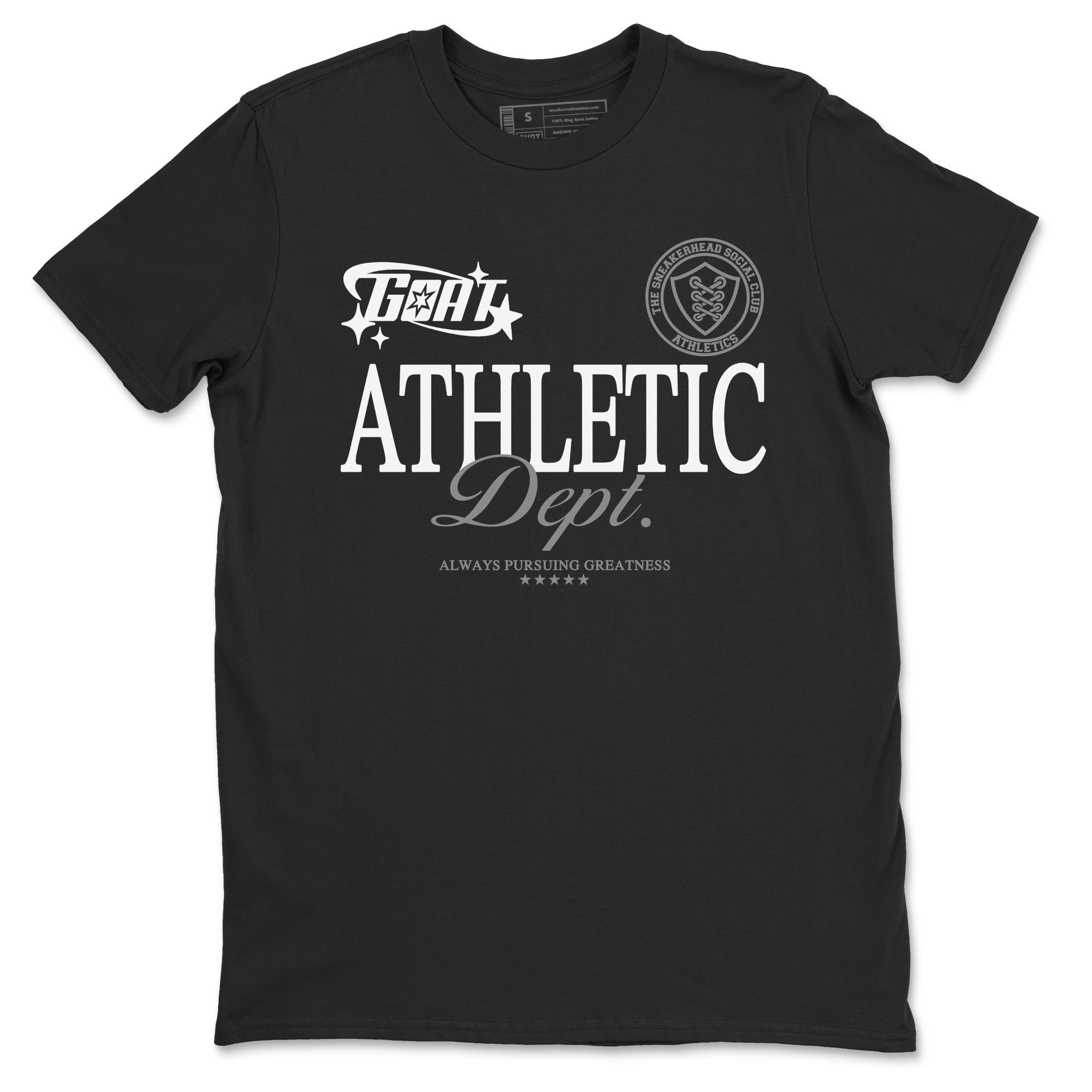 Goat Athletic Dept snkmatch Tees - Air Jordan 12 Black Wolf Grey