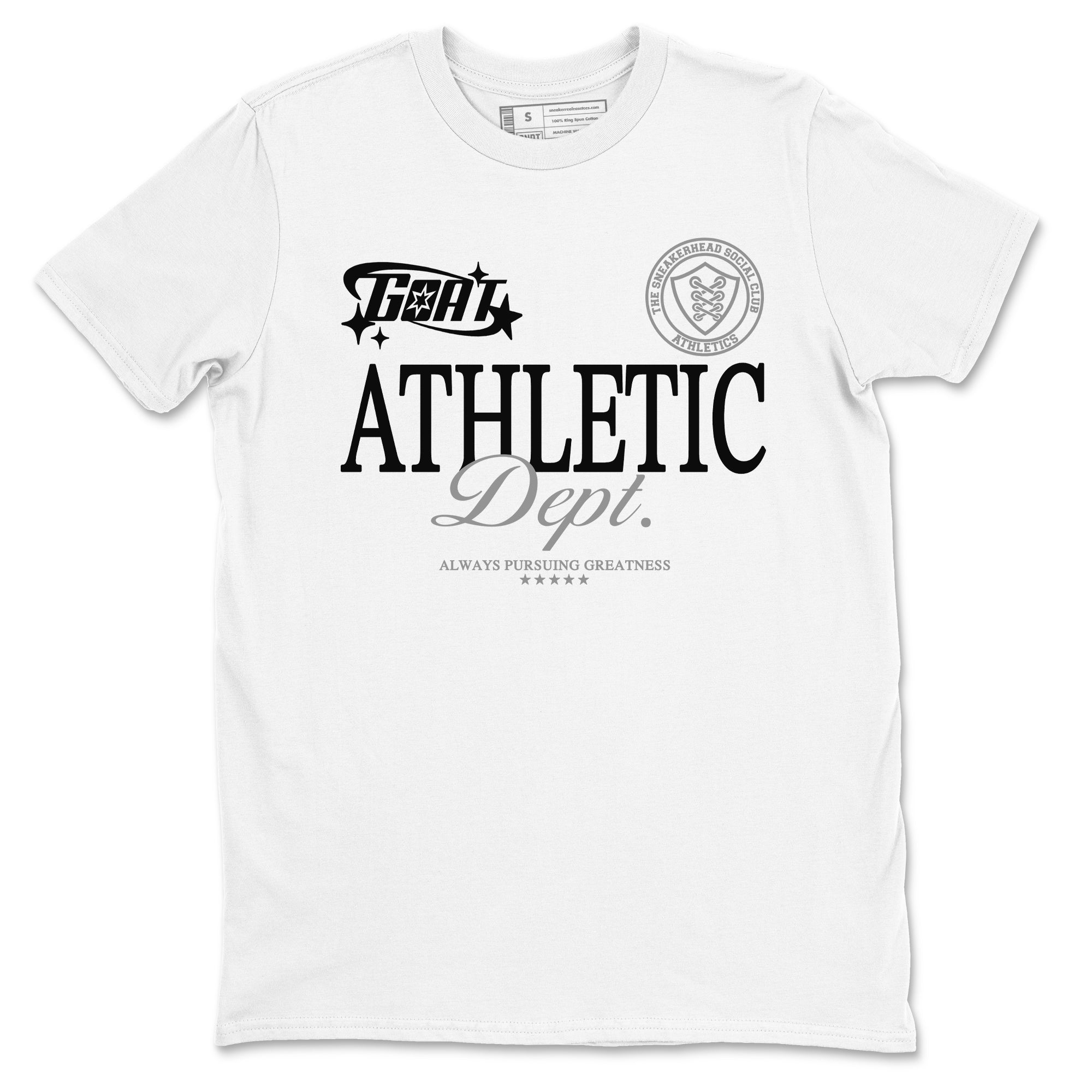 Goat Athletic Dept snkmatch Tees - Air Jordan 12 Black Wolf Grey