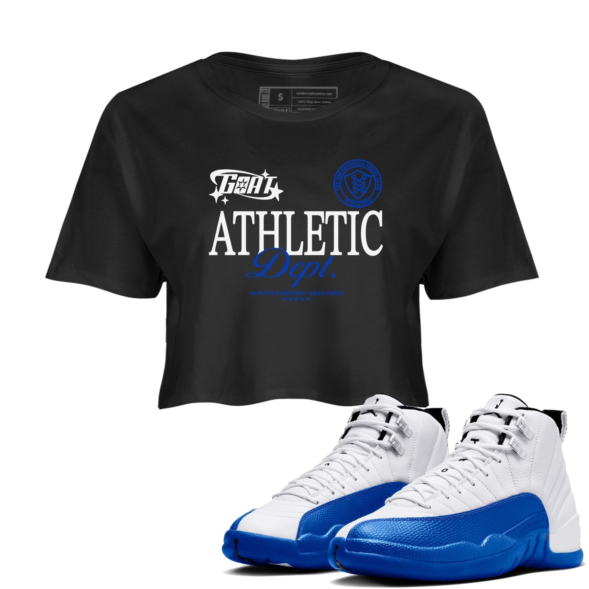 Goat Athletic Dept snkmatch Women's Top - Air Jordan 12 Blueberry