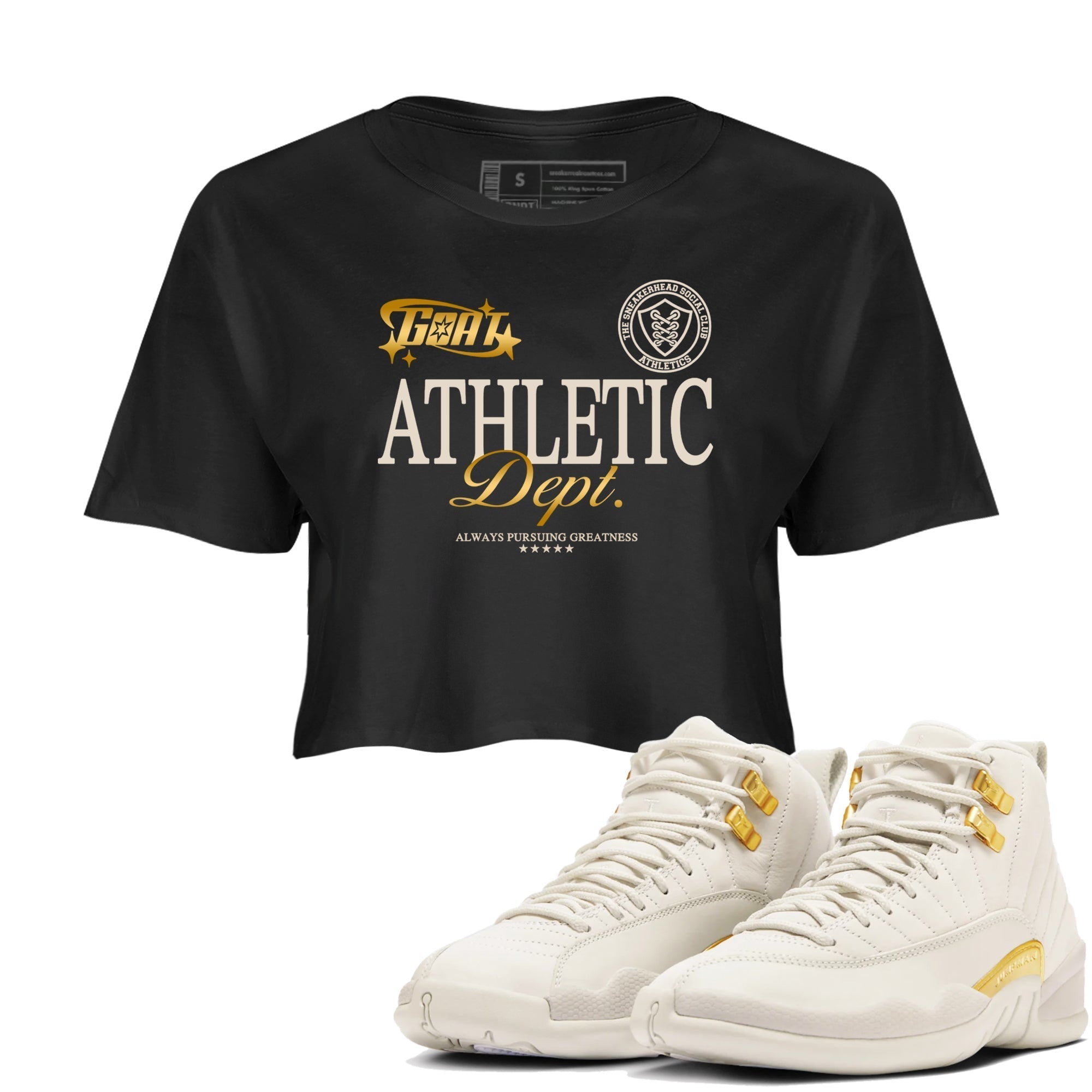 Goat Athletic Dept snkmatch Women's Top - Air Jordan 12 Phantom