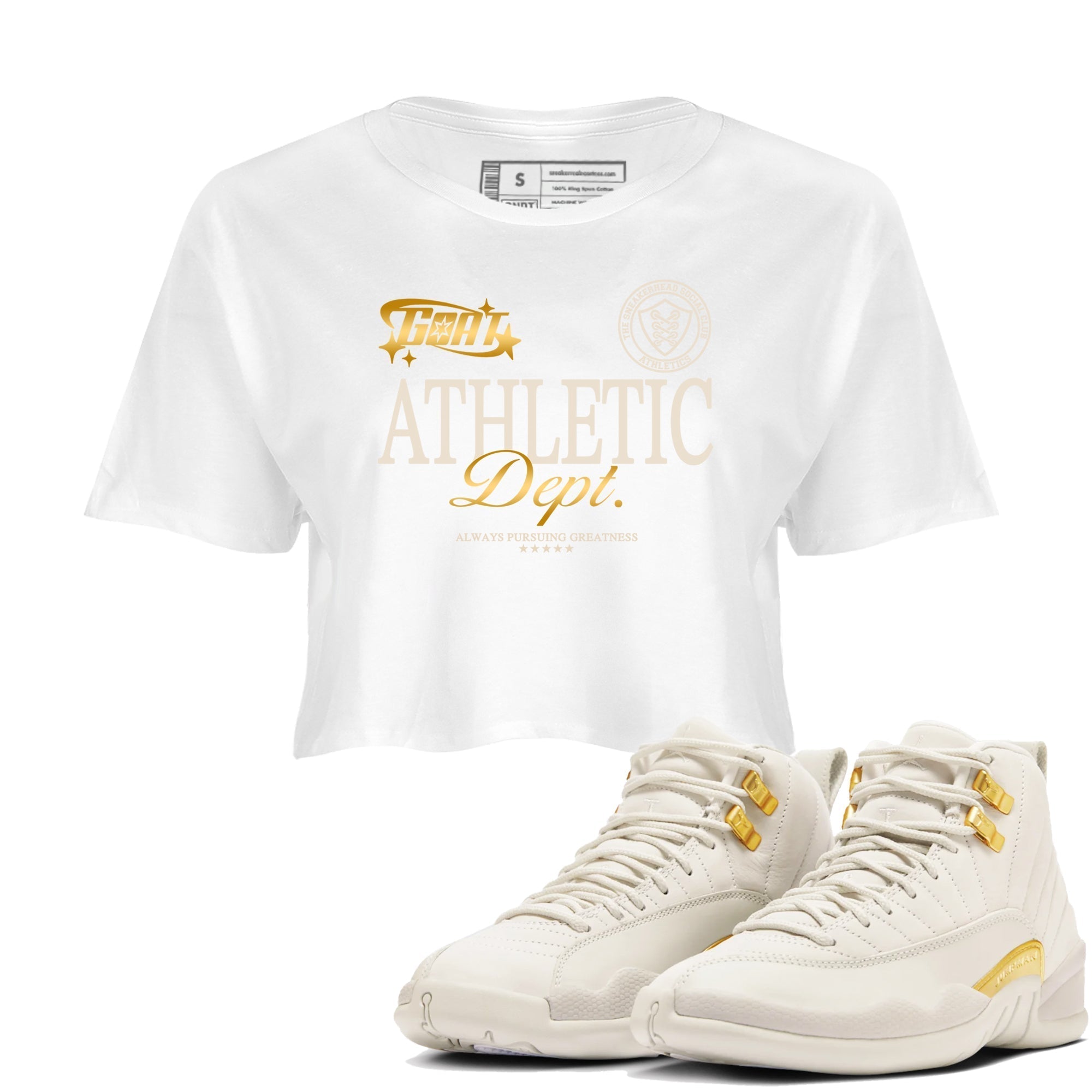 Goat Athletic Dept snkmatch Women's Top - Air Jordan 12 Phantom