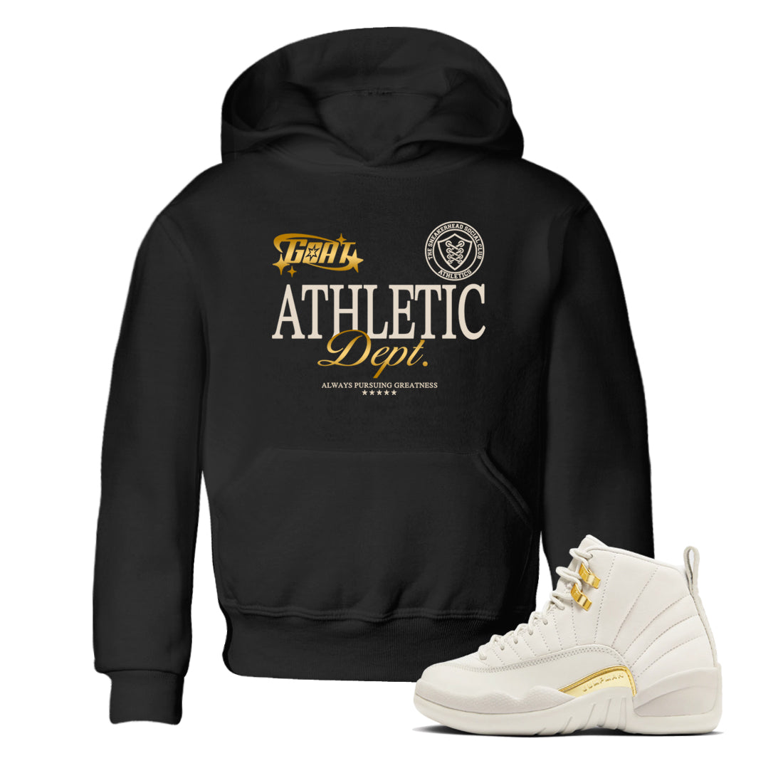 Goat Athletic Dept snkmatch Tees Kids - Air Jordan 12 Phantom