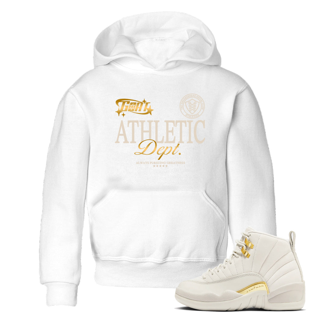 Goat Athletic Dept snkmatch Tees Kids - Air Jordan 12 Phantom