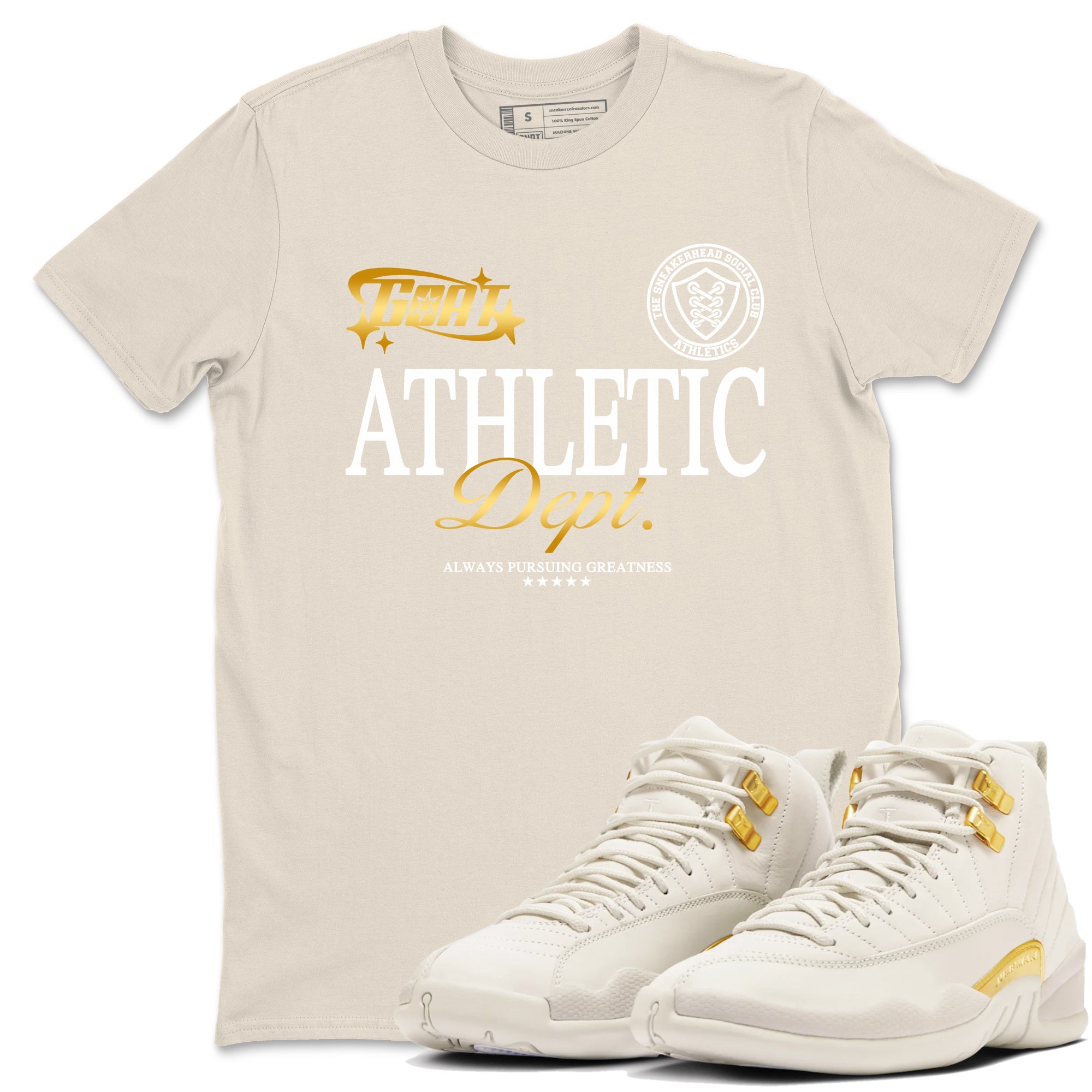 Goat Athletic Dept snkmatch Tees - Air Jordan 12 Phantom
