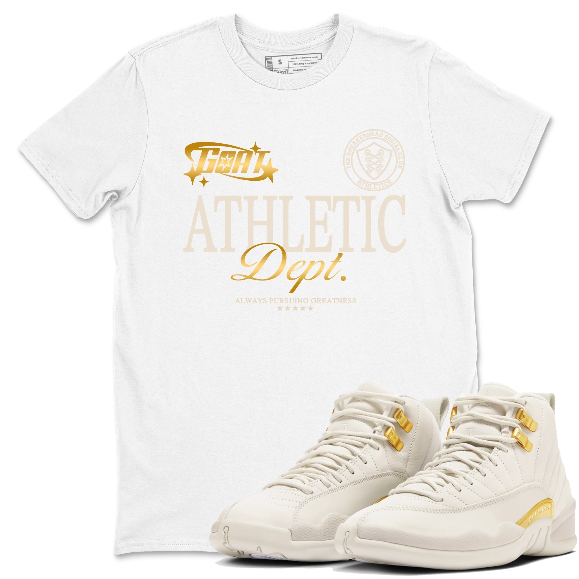 Goat Athletic Dept snkmatch Tees - Air Jordan 12 Phantom