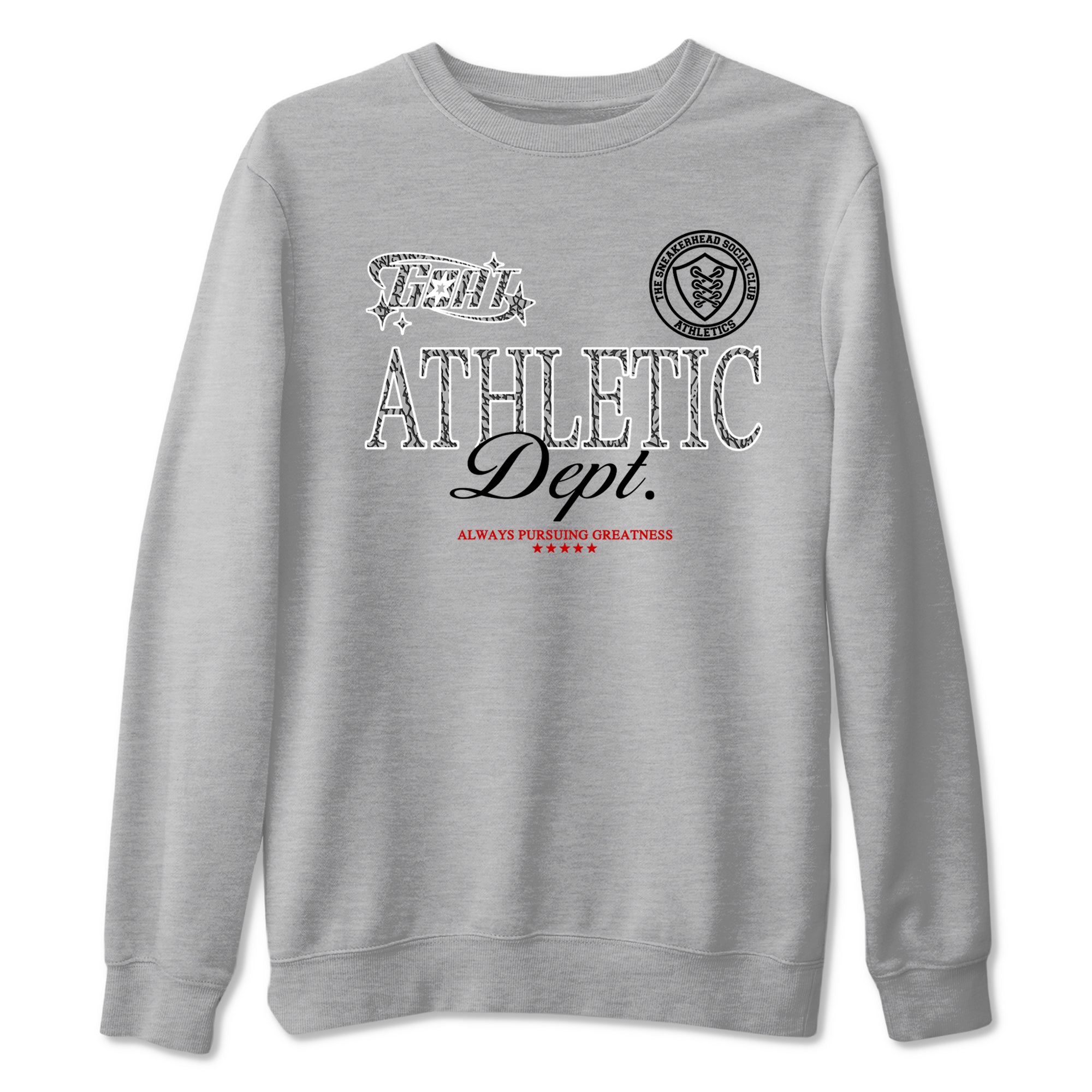 Goat Athletic Dept snkmatch Tees - Air Jordan 3 Cement Grey