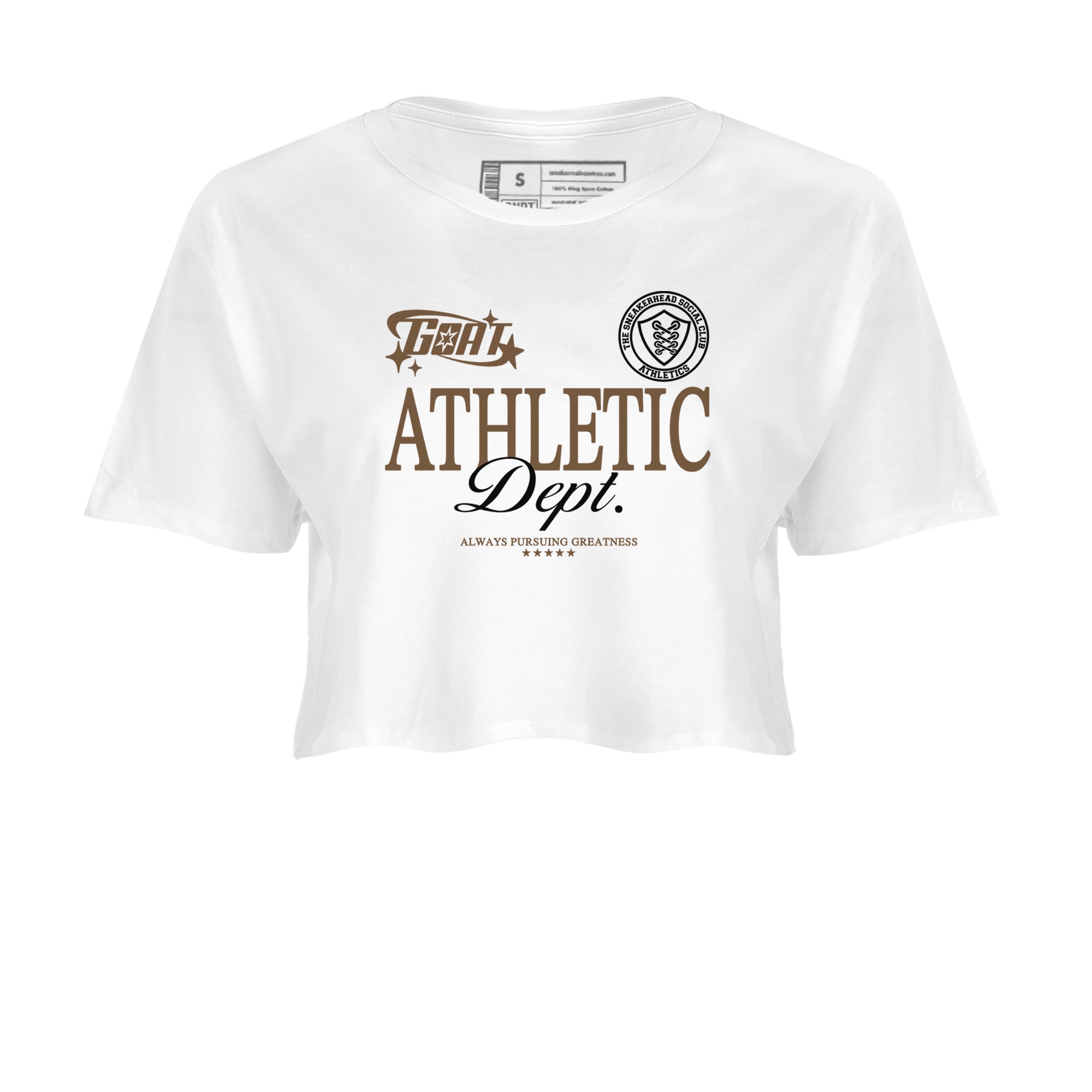 Goat Athletic Dept snkmatch Women's Top - Jordan Jumpman Jack Travis Scott Dark Mocha