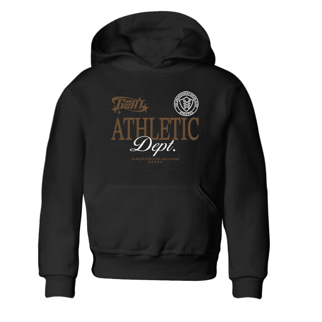 Goat Athletic Dept snkmatch Tees Kids - Jordan Jumpman Jack Travis Scott Dark Mocha