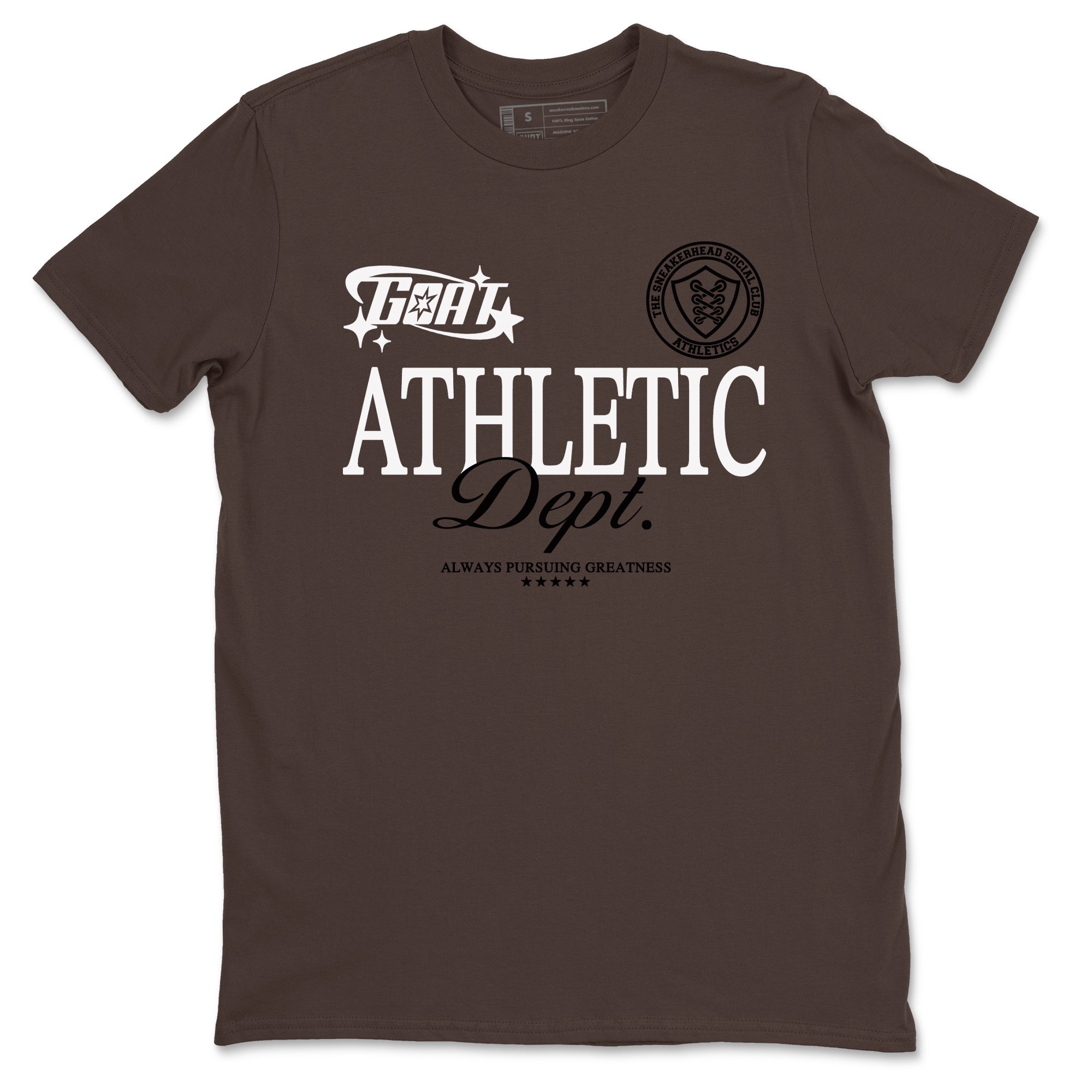 Goat Athletic Dept snkmatch Tees - Jordan Jumpman Jack Travis Scott Dark Mocha