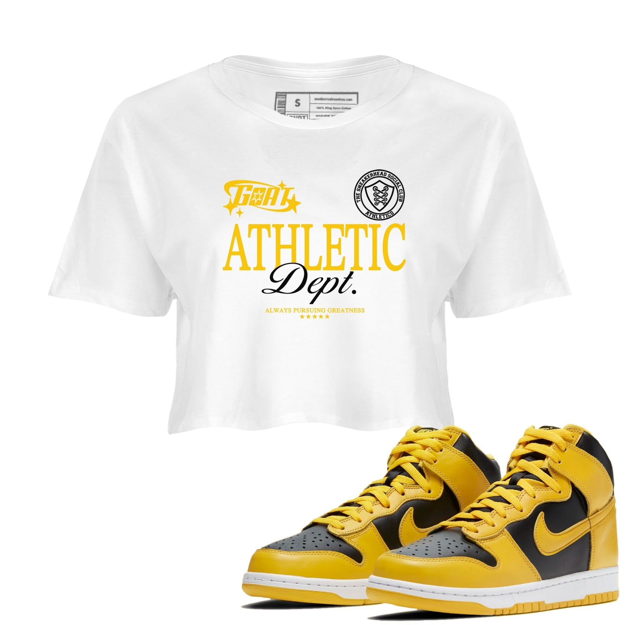 Goat Athletic Dept snkmatch Women's Top - Dunk High Pollen