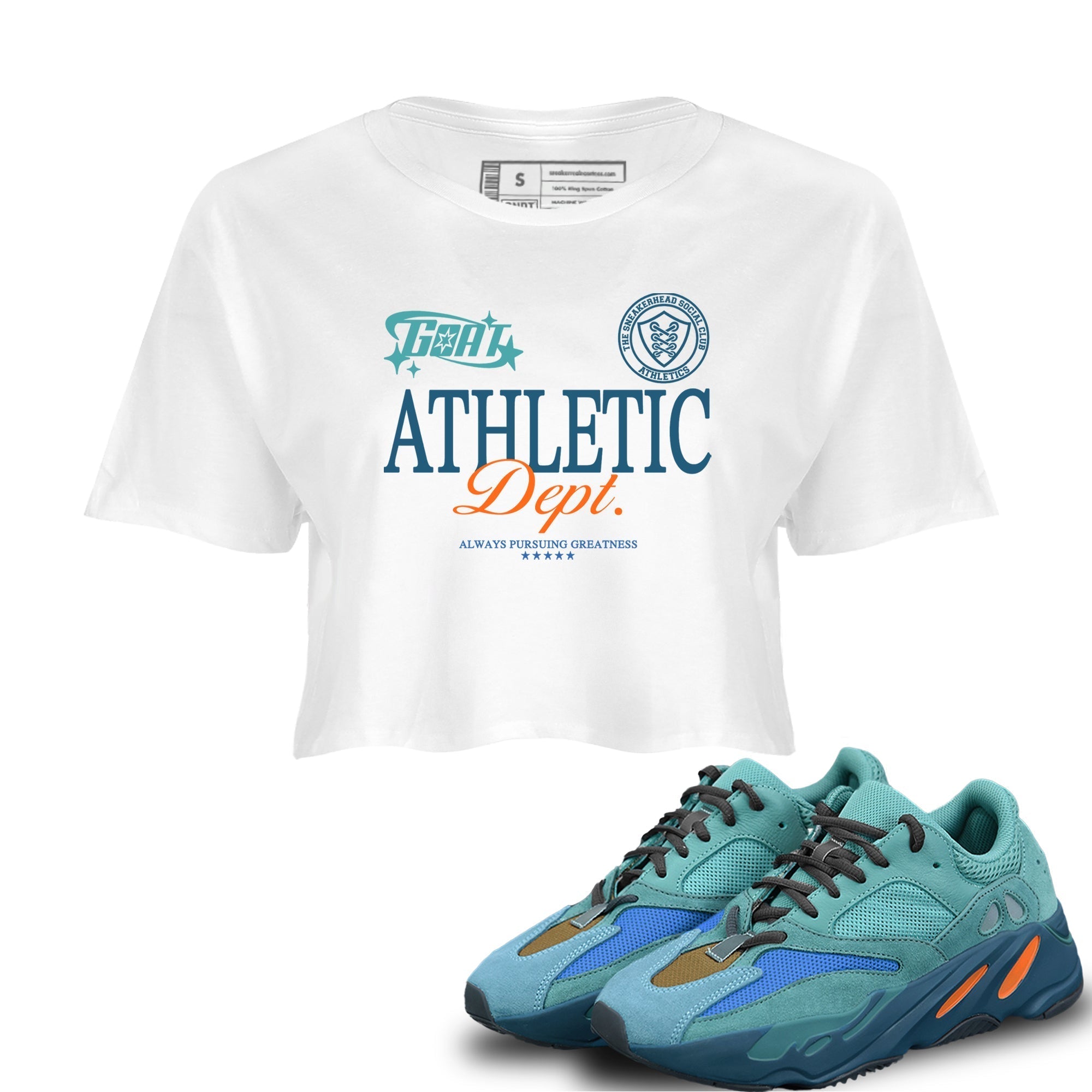 Goat Athletic Dept snkmatch Women's Top - Yeezy 700 Faded Azure
