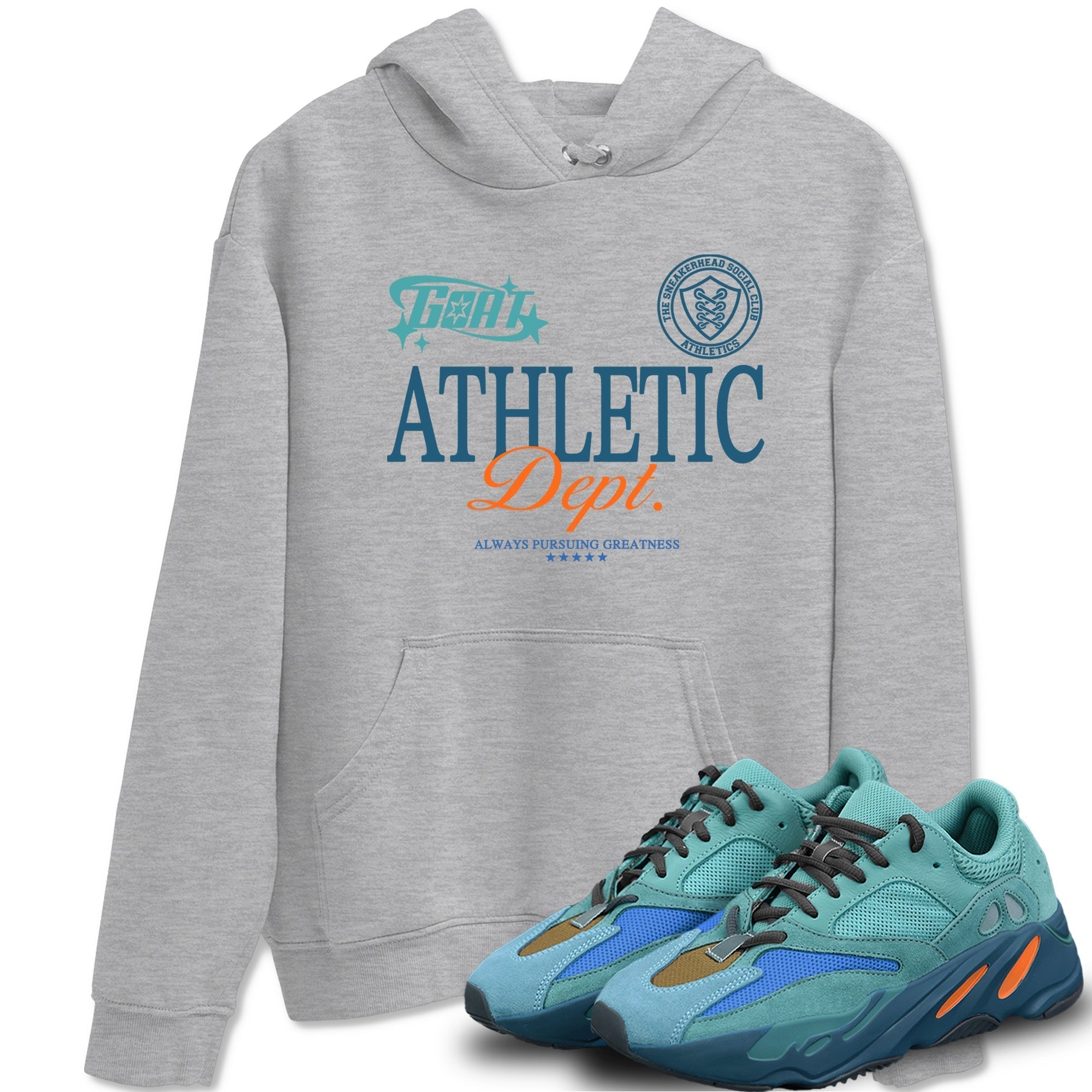 Goat Athletic Dept snkmatch Tees - Yeezy 700 Faded Azure