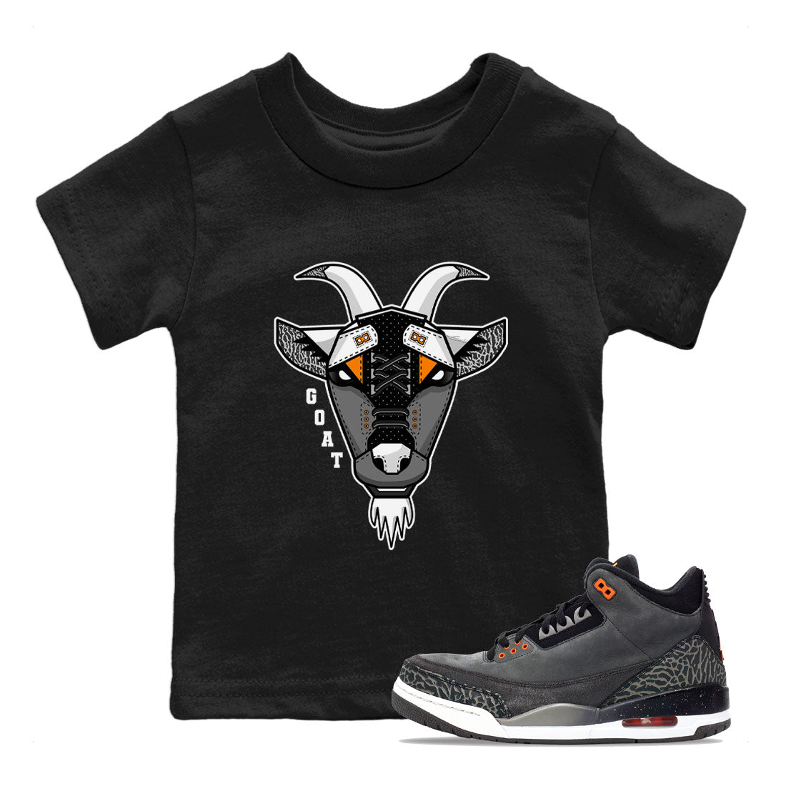 Goat Face snkmatch Tee Kids - Air Jordan 3 Fear