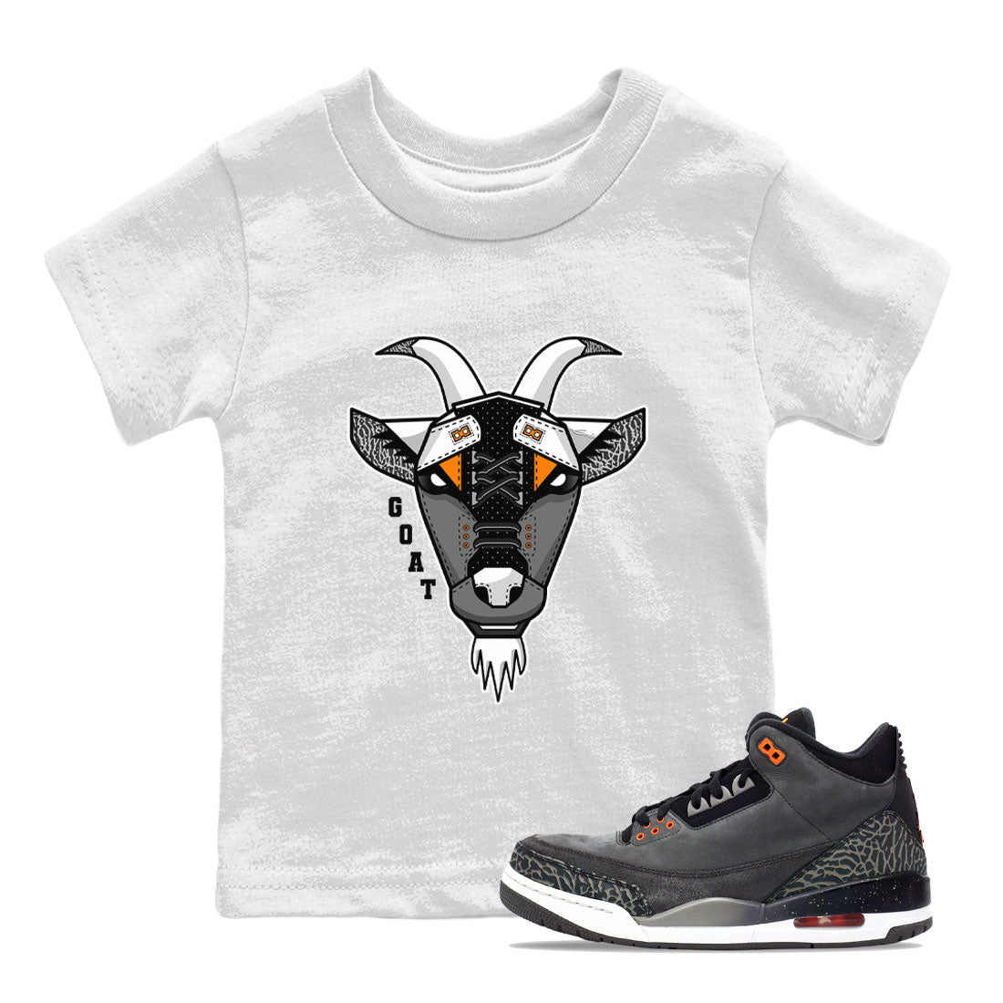 Goat Face snkmatch Tee Kids - Air Jordan 3 Fear