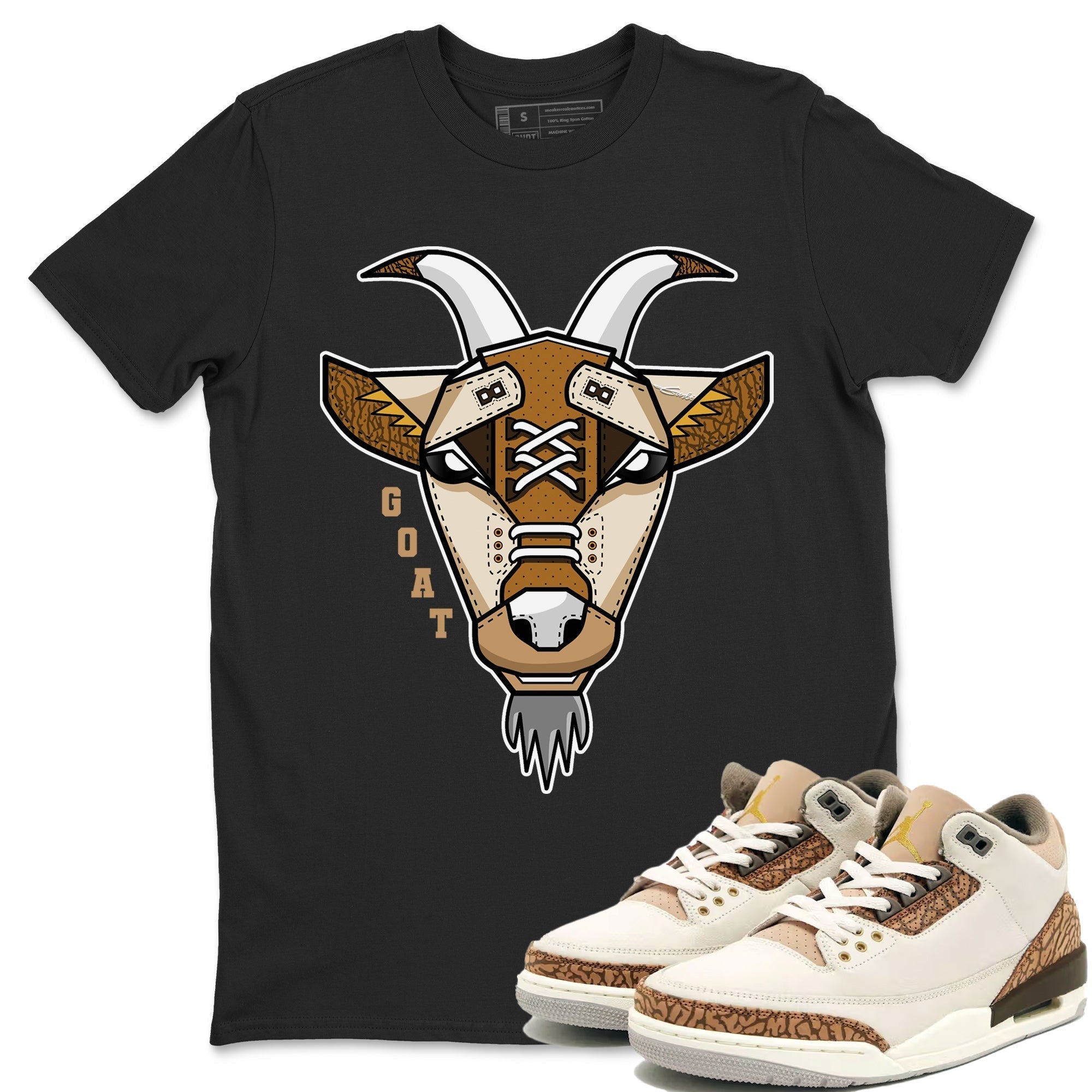 Goat Face Unisex Tops - Air Jordan 3 Palomino