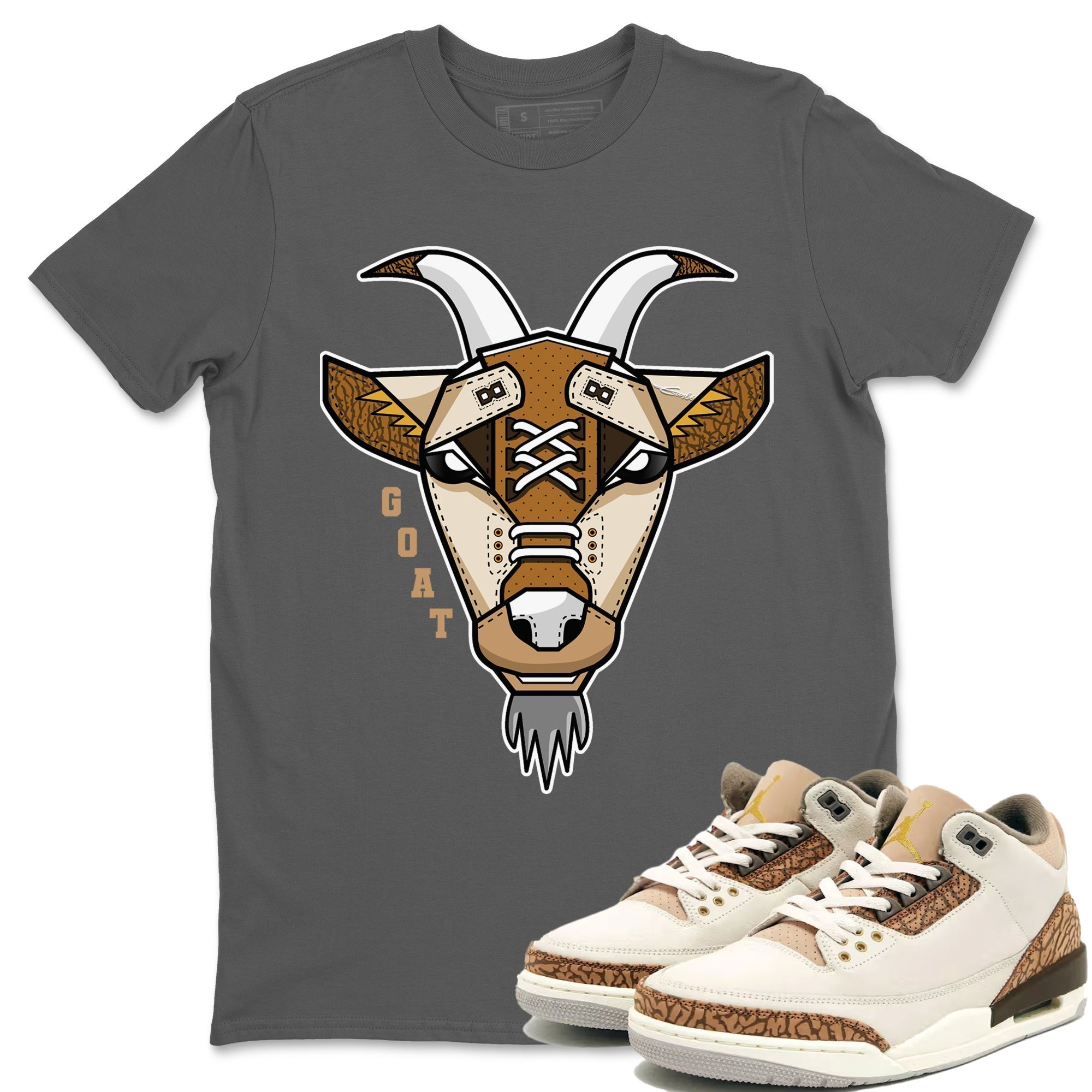 Goat Face Unisex Tops - Air Jordan 3 Palomino