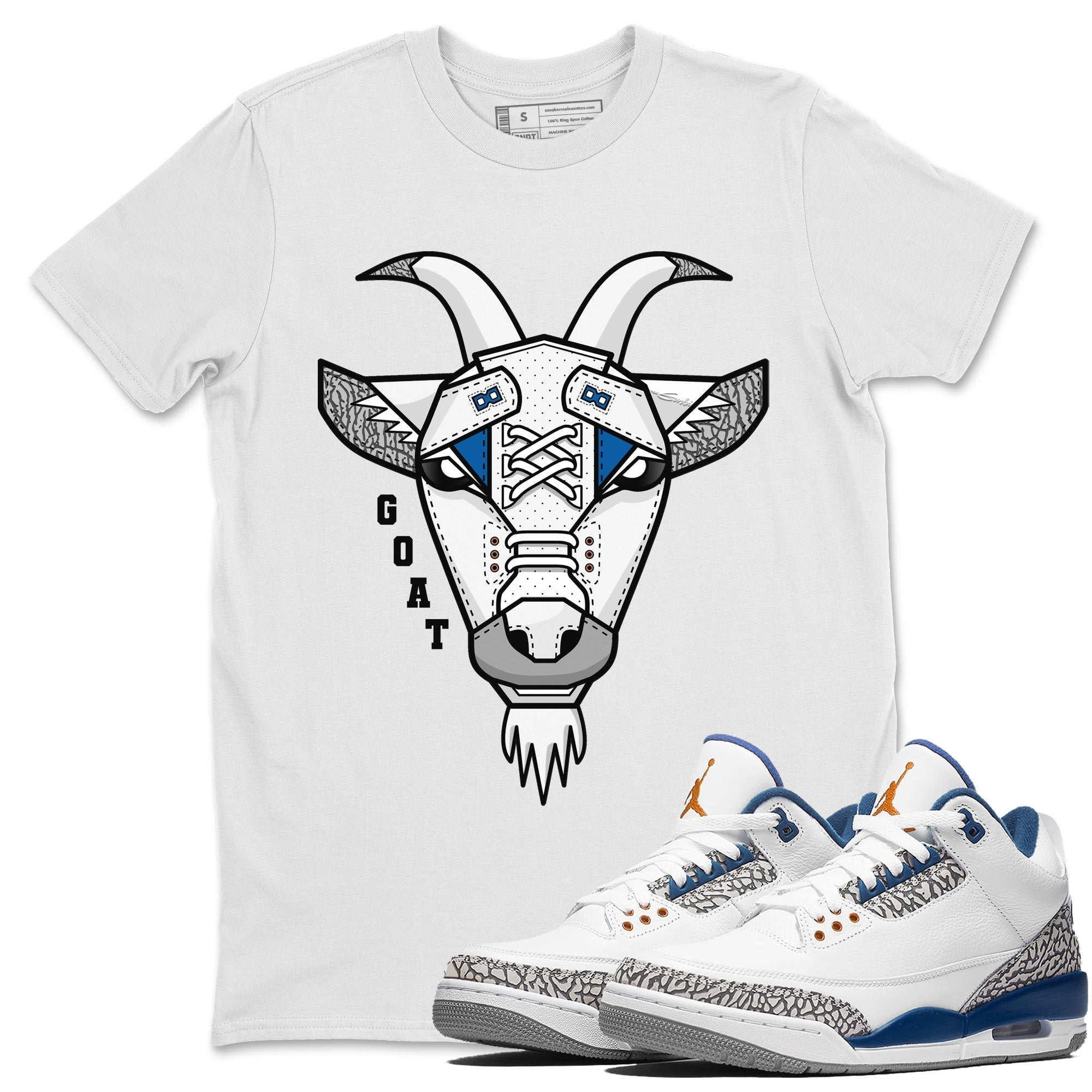 Goat Face Unisex Tops - Air Jordan 3 Wizards