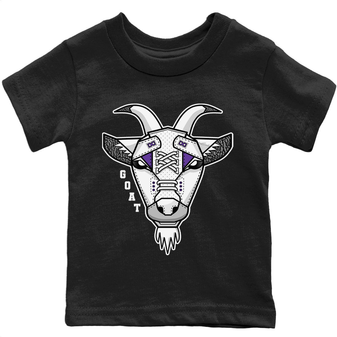 Goat Face Kids Tops - Air Jordan 3 Dark Iris