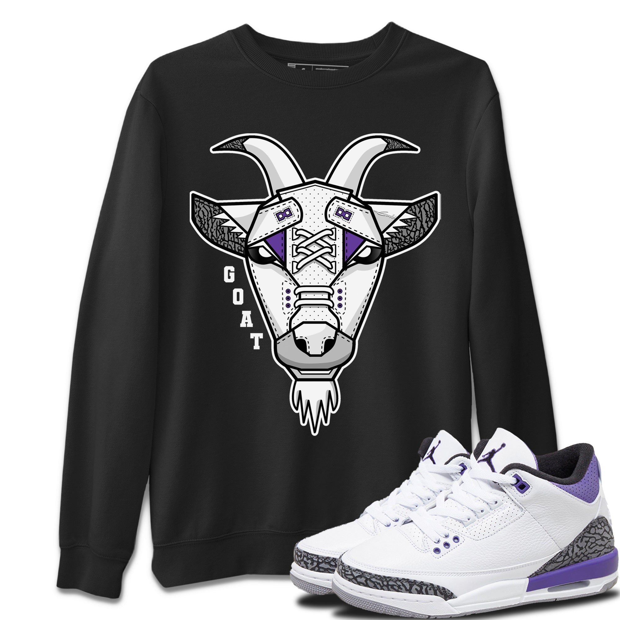 Goat Face Unisex Tops - Air Jordan 3 Dark Iris