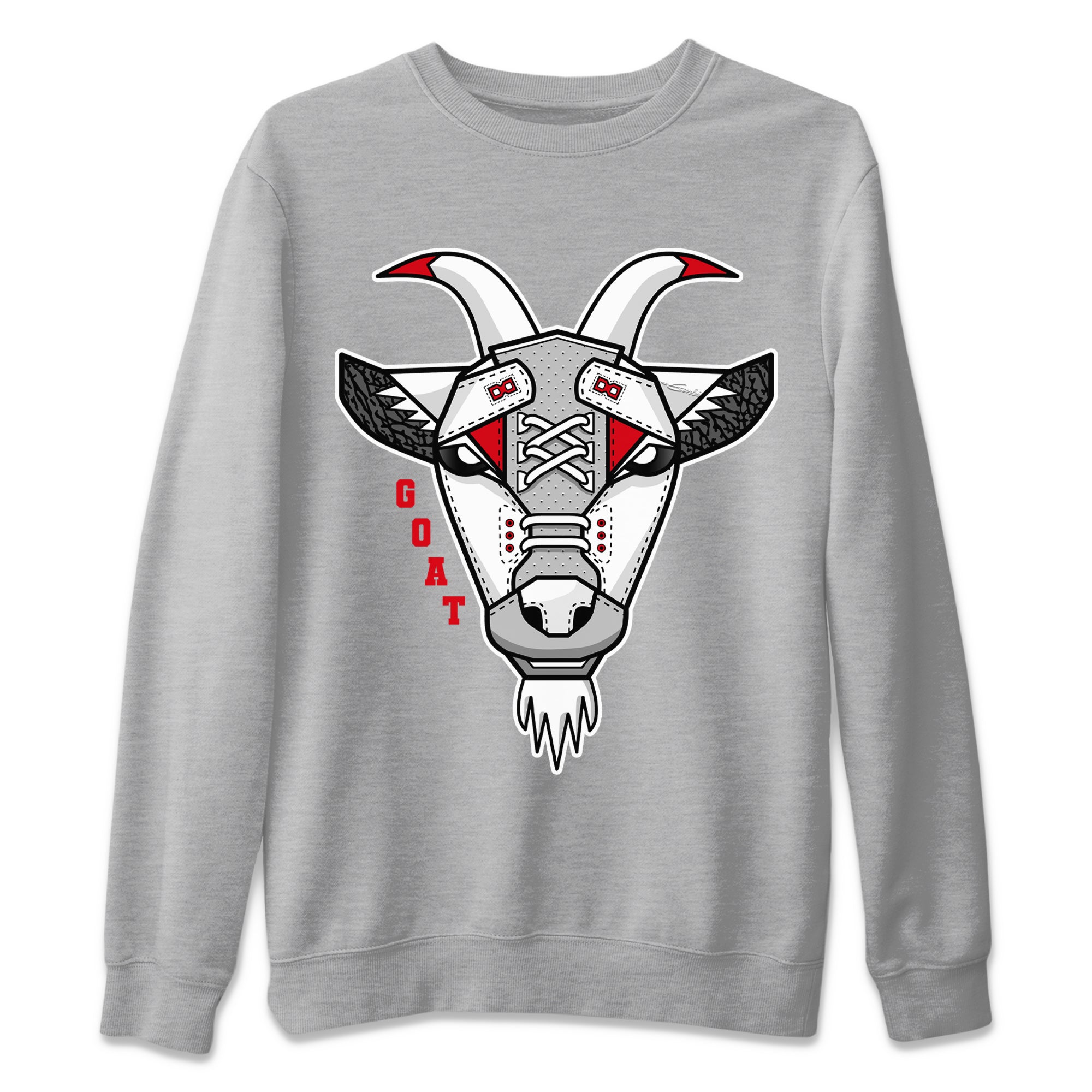 Goat Face Unisex Tops - Air Jordan 3 Fire Red