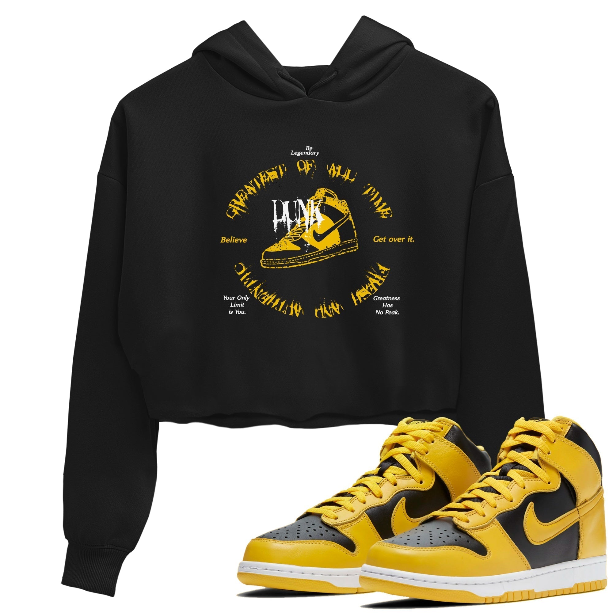 Goat Kick snkmatch Women's Top - Dunk High Pollen