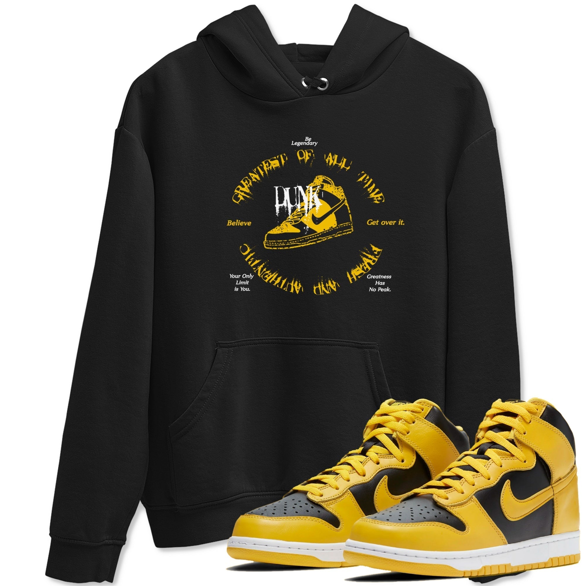 Goat Kick snkmatch Tees - Dunk High Pollen