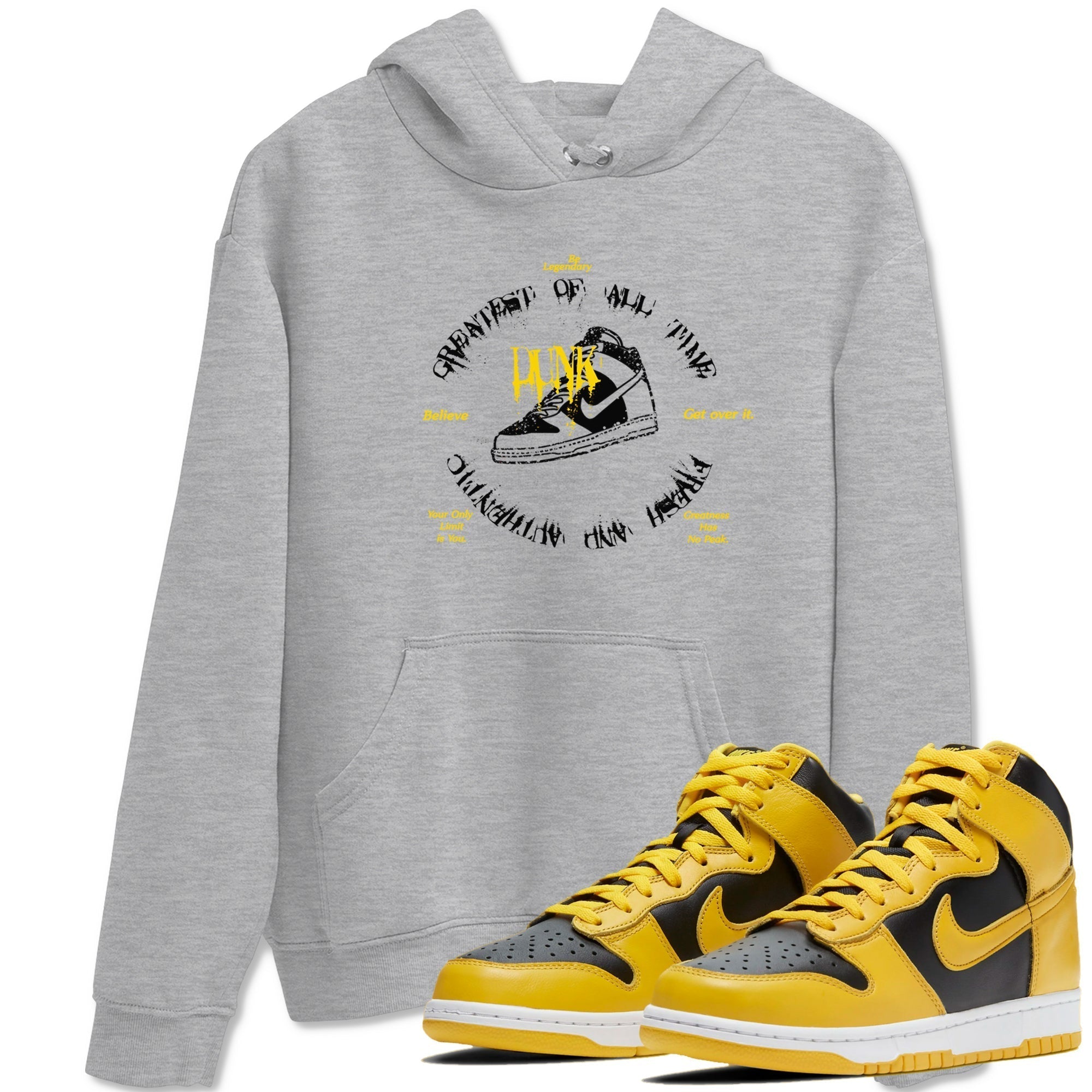 Goat Kick snkmatch Tees - Dunk High Pollen