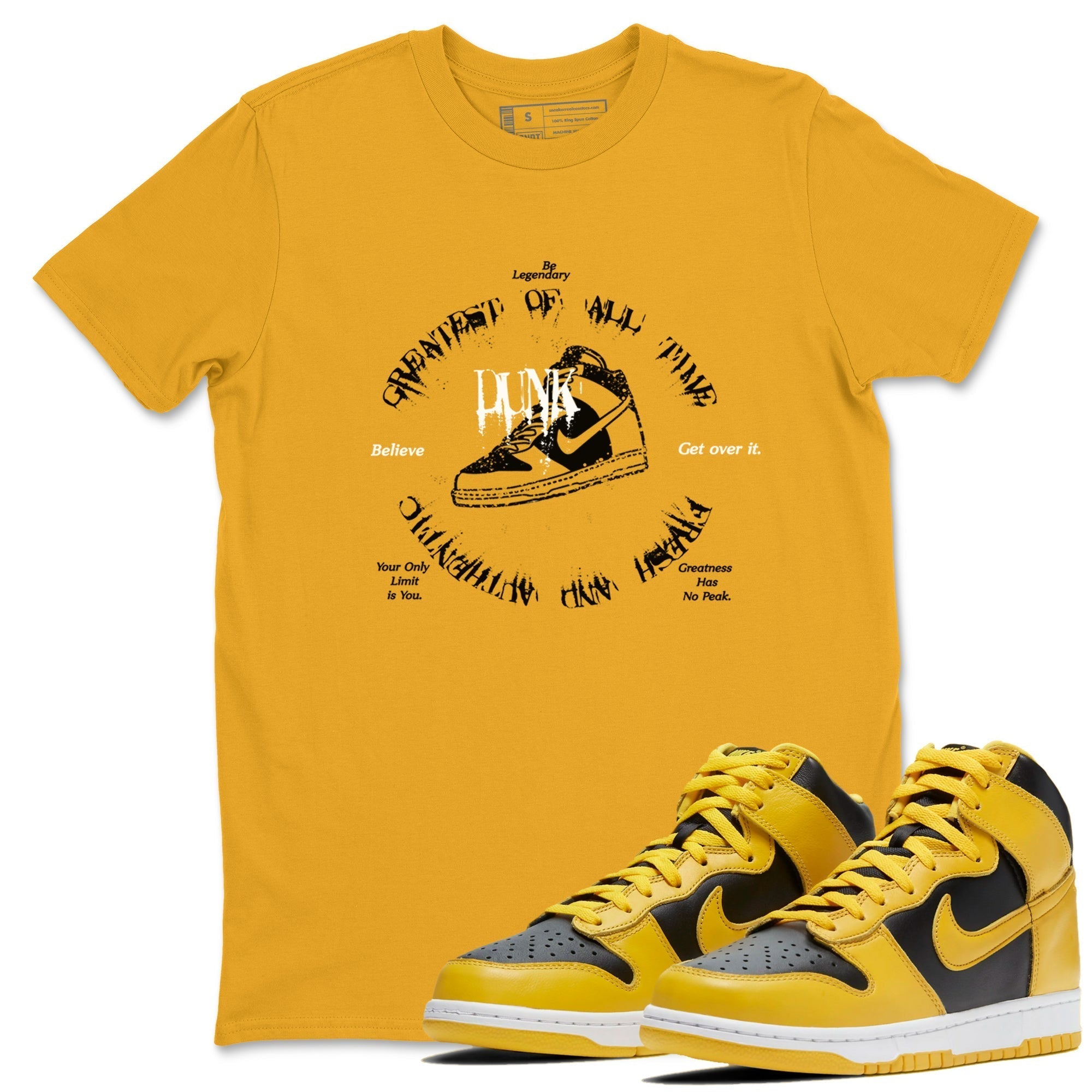 Goat Kick snkmatch Tees - Dunk High Pollen