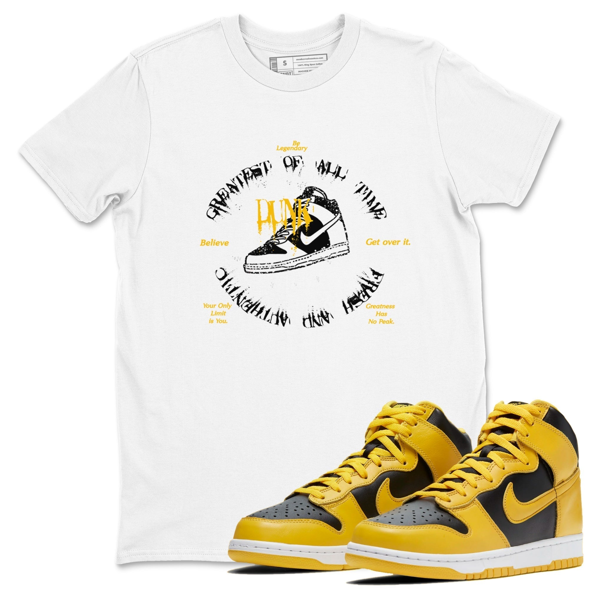 Goat Kick snkmatch Tees - Dunk High Pollen