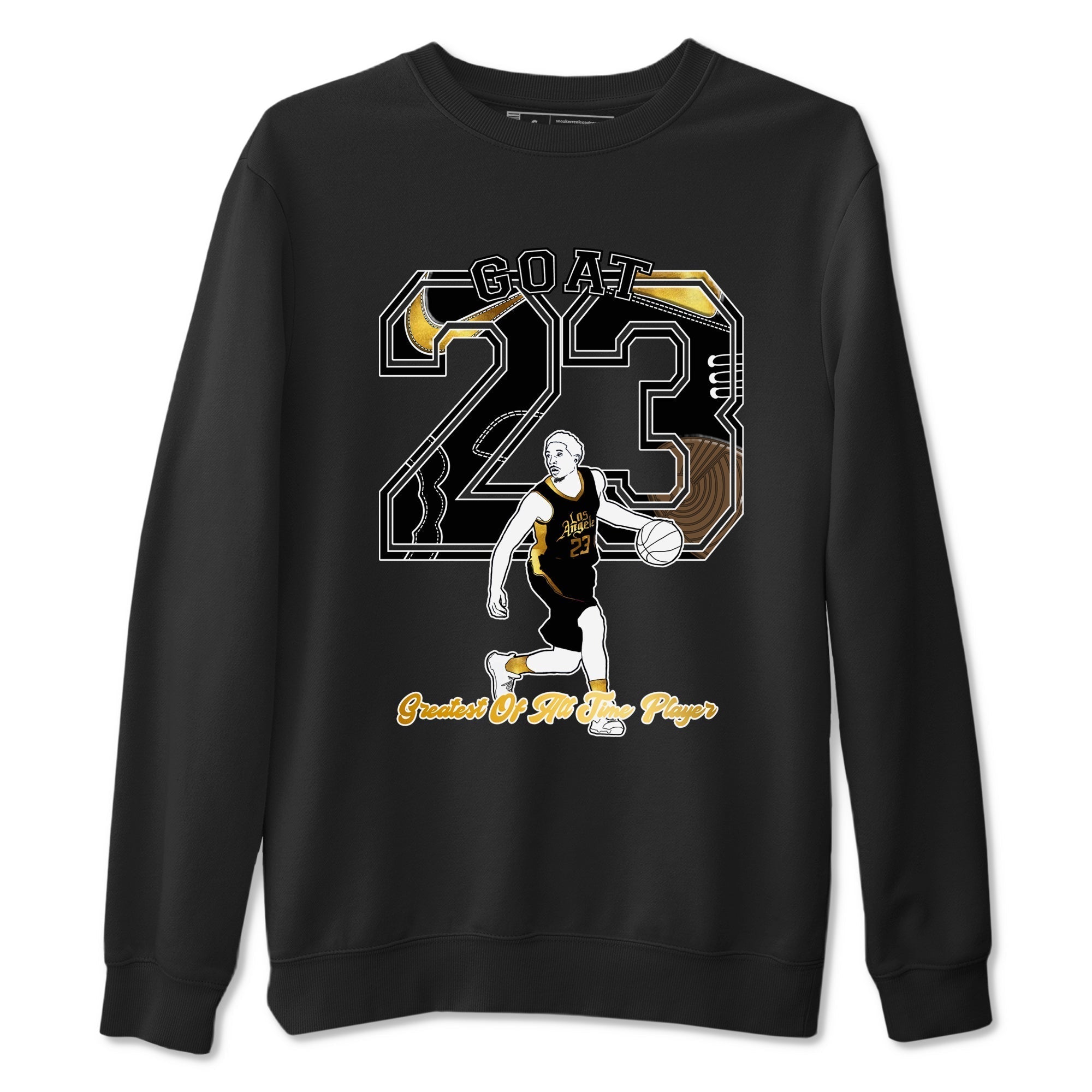 Goat Player snkmatch Tees - Air Jordan 1 Black Metallic Gold