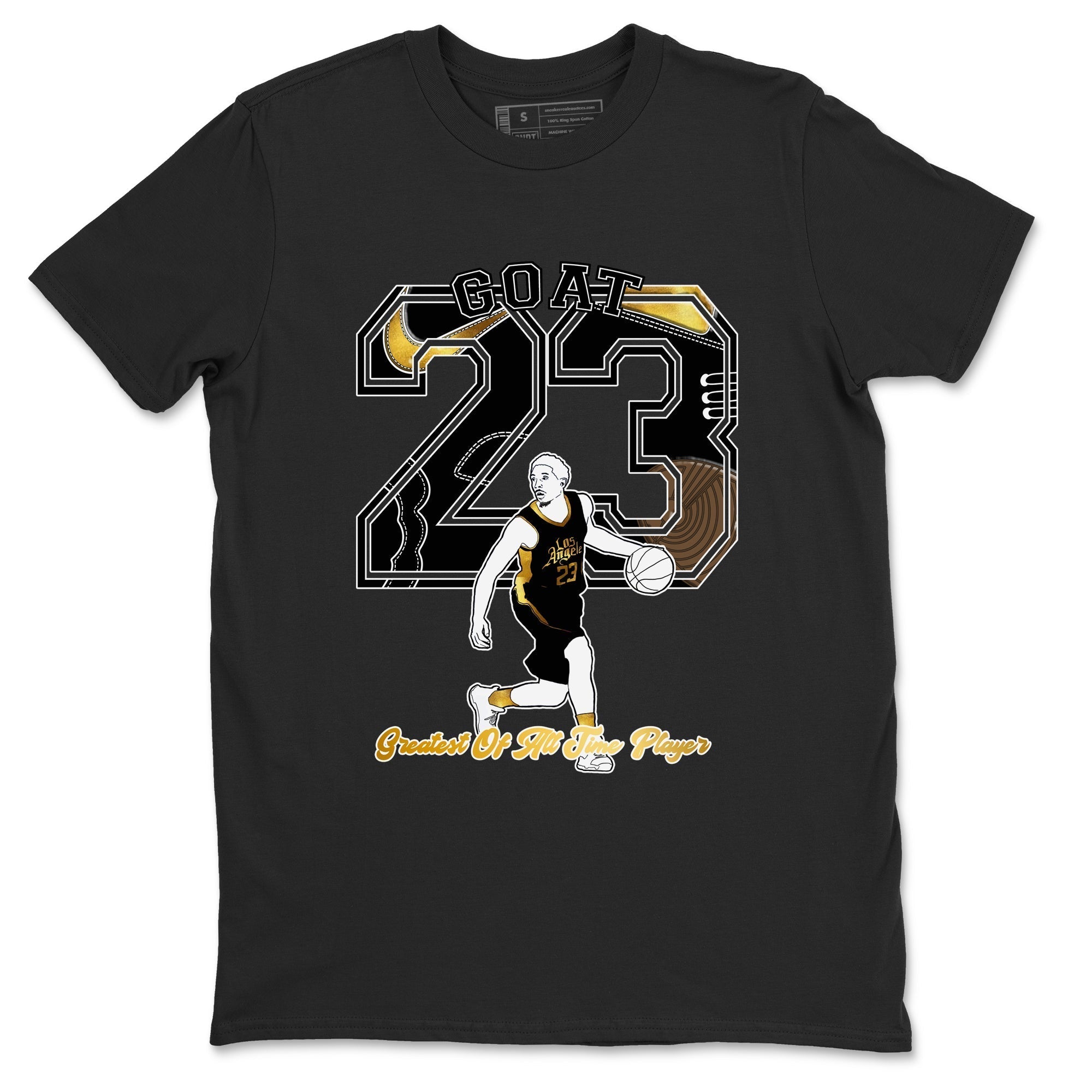 Goat Player snkmatch Tees - Air Jordan 1 Black Metallic Gold