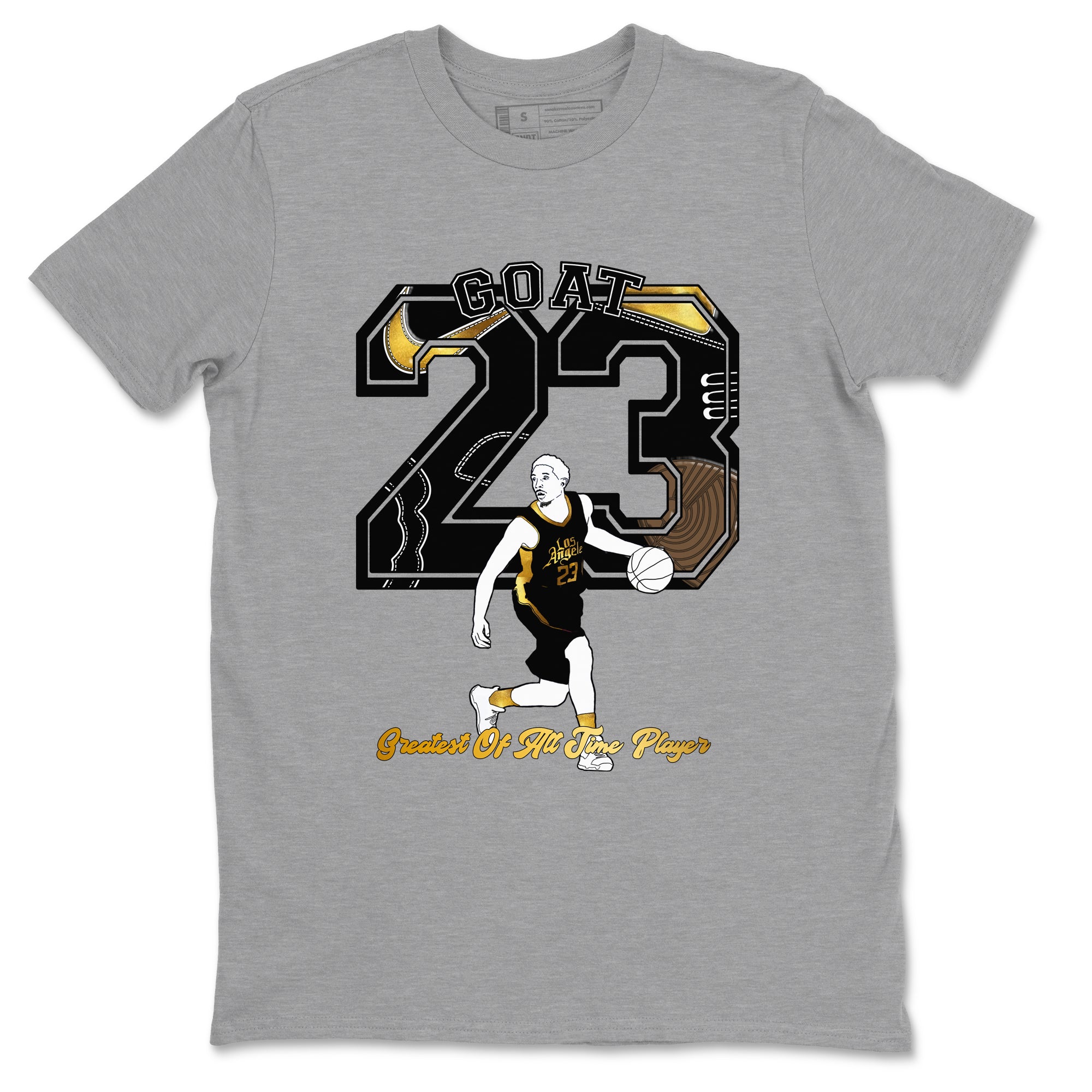 Goat Player snkmatch Tees - Air Jordan 1 Black Metallic Gold