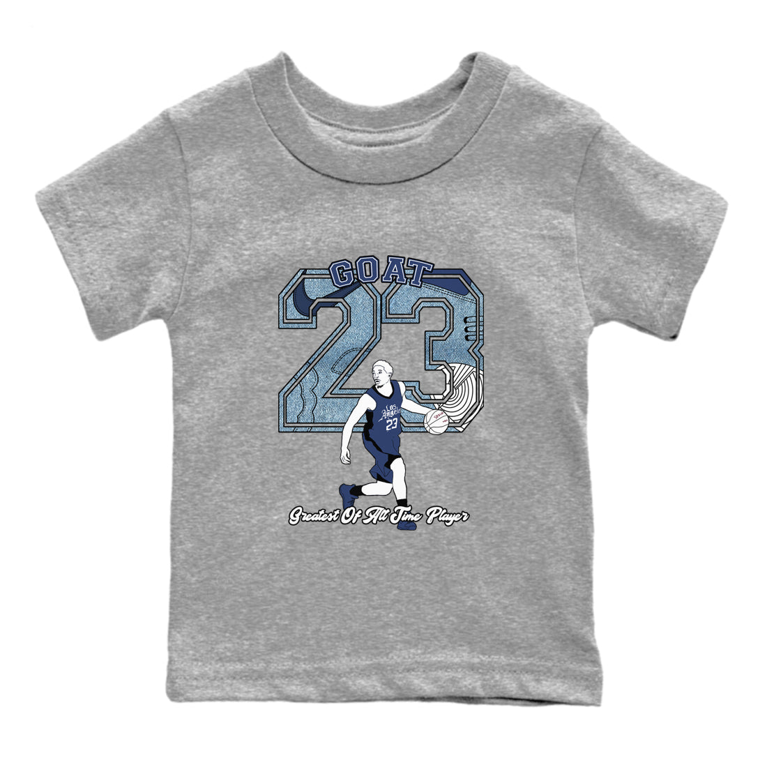 Goat Player snkmatch Tees Kids - Air Jordan 1 Denim 2024