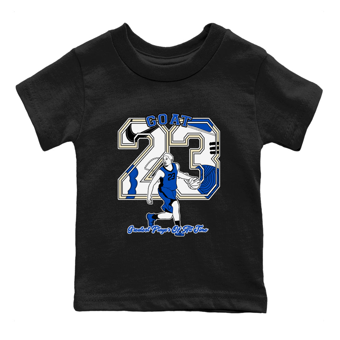 Goat Player snkmatch Tees Kids - Air Jordan 1 Game Royal