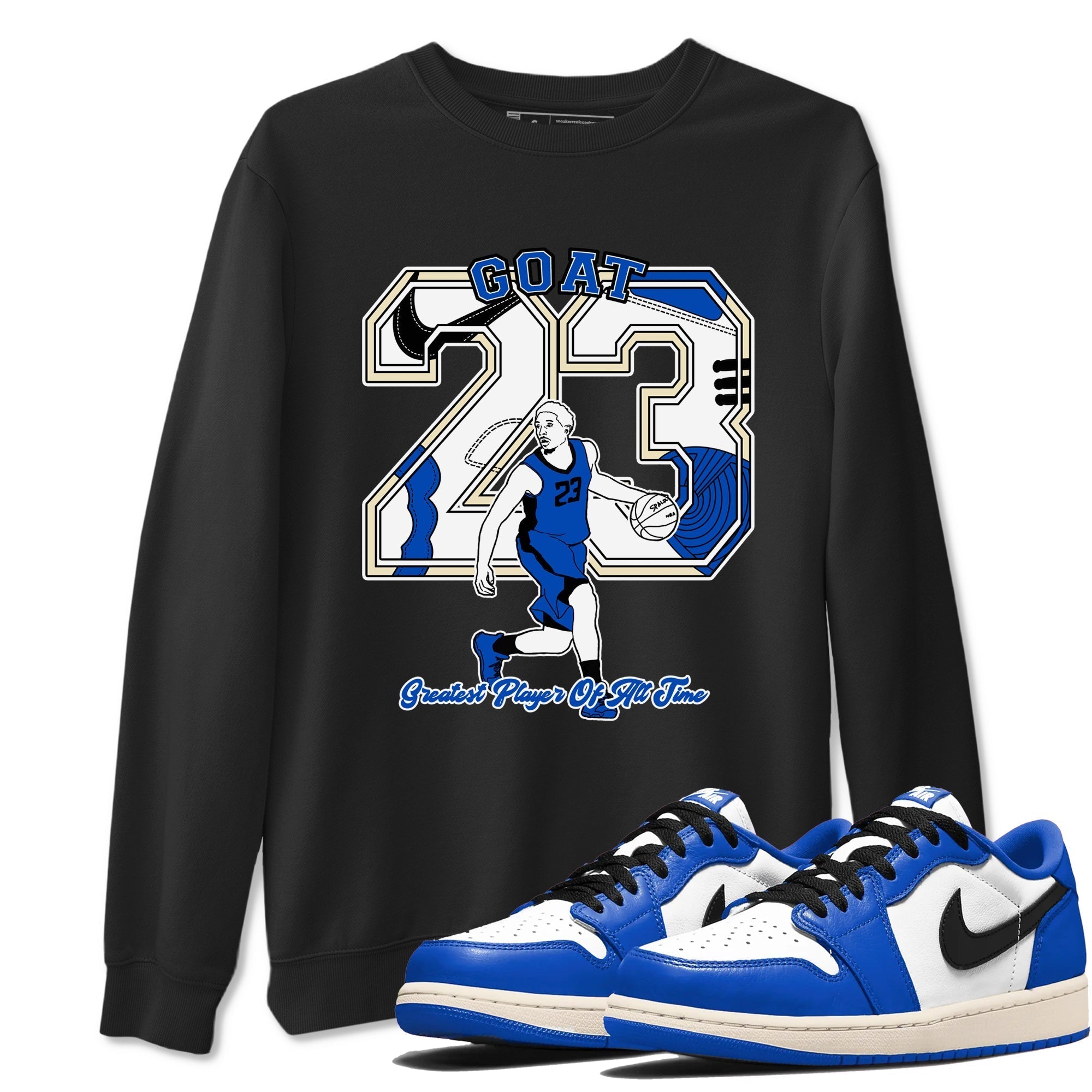 Goat Player snkmatch Tees - Air Jordan 1 Game Royal