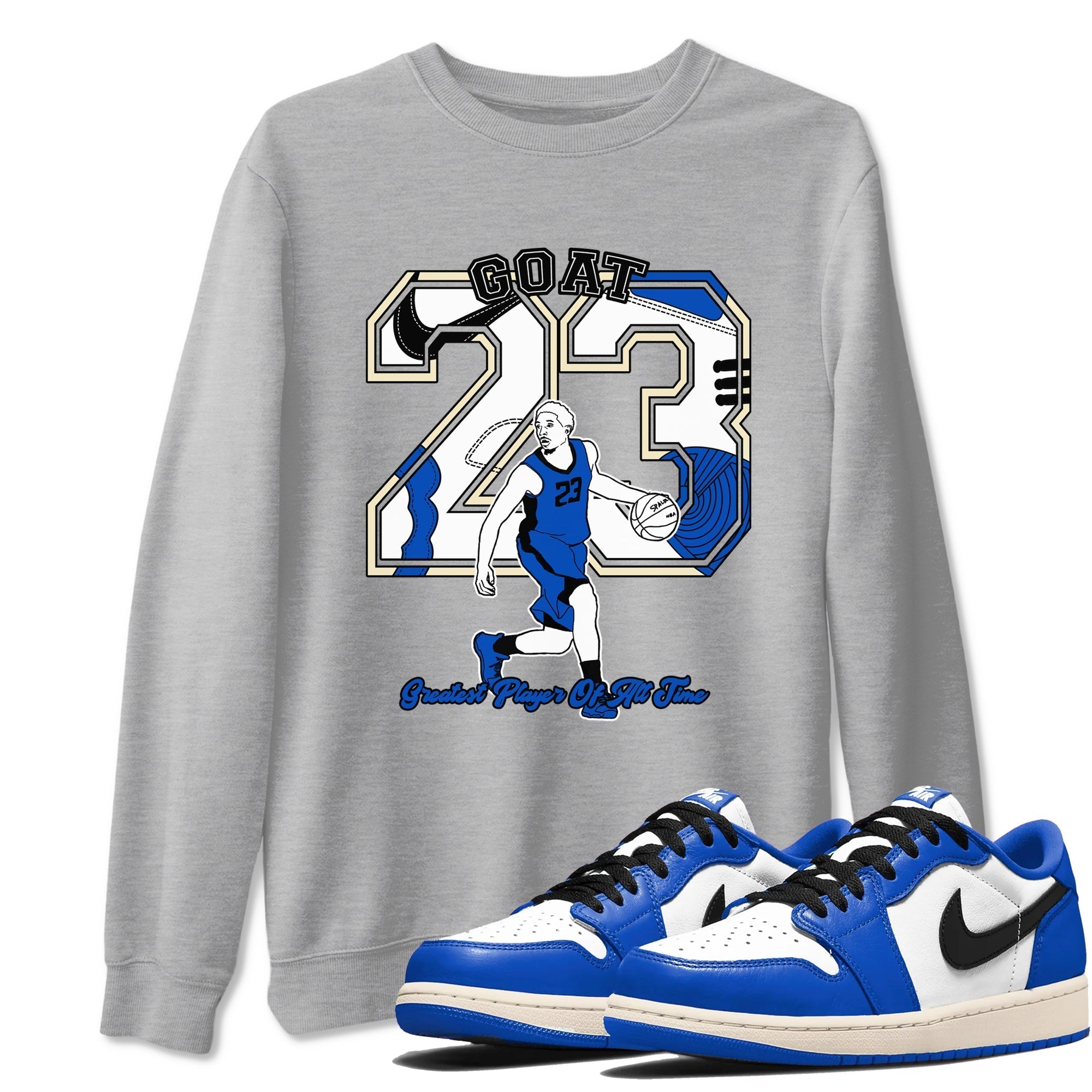 Goat Player snkmatch Tees - Air Jordan 1 Game Royal