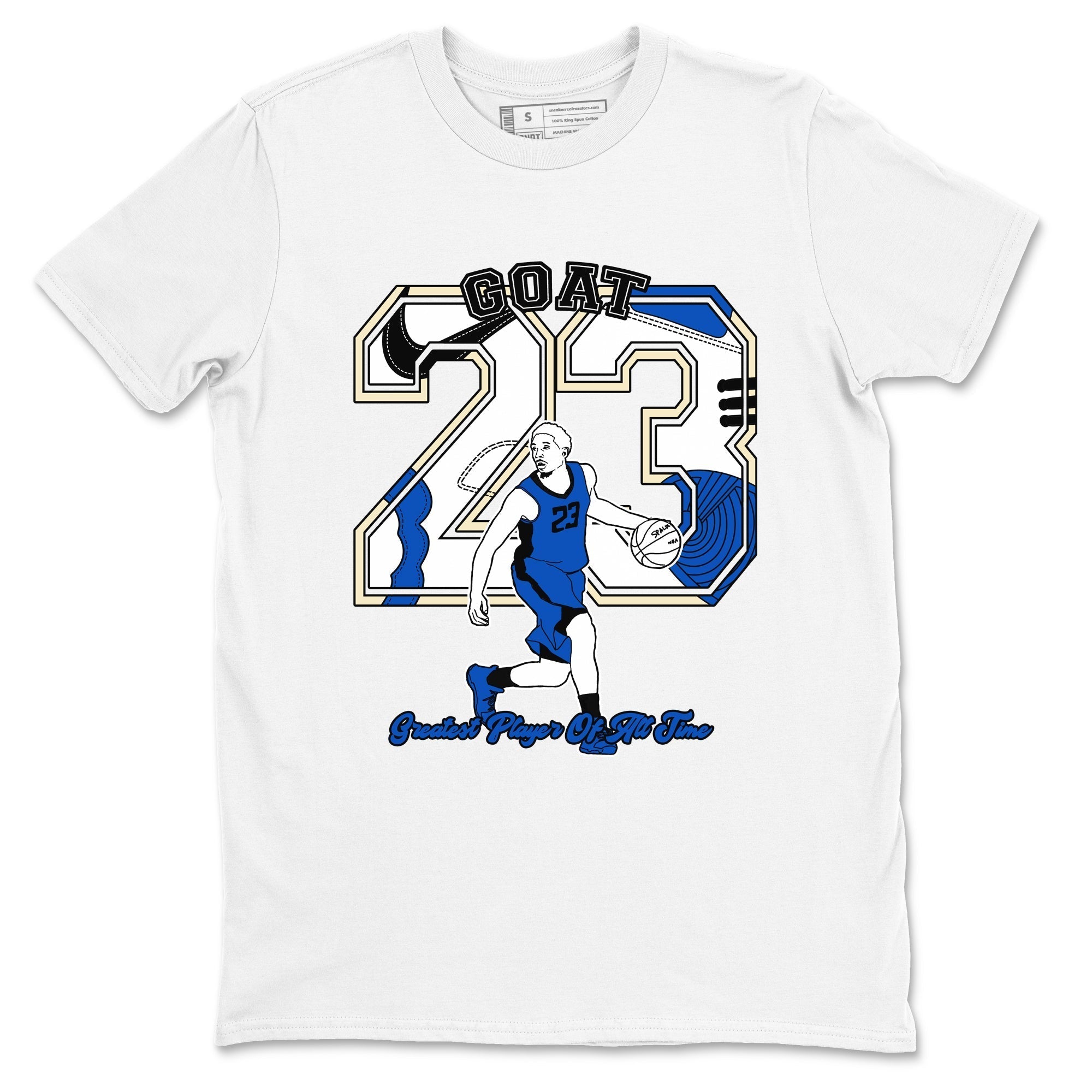 Goat Player snkmatch Tees - Air Jordan 1 Game Royal