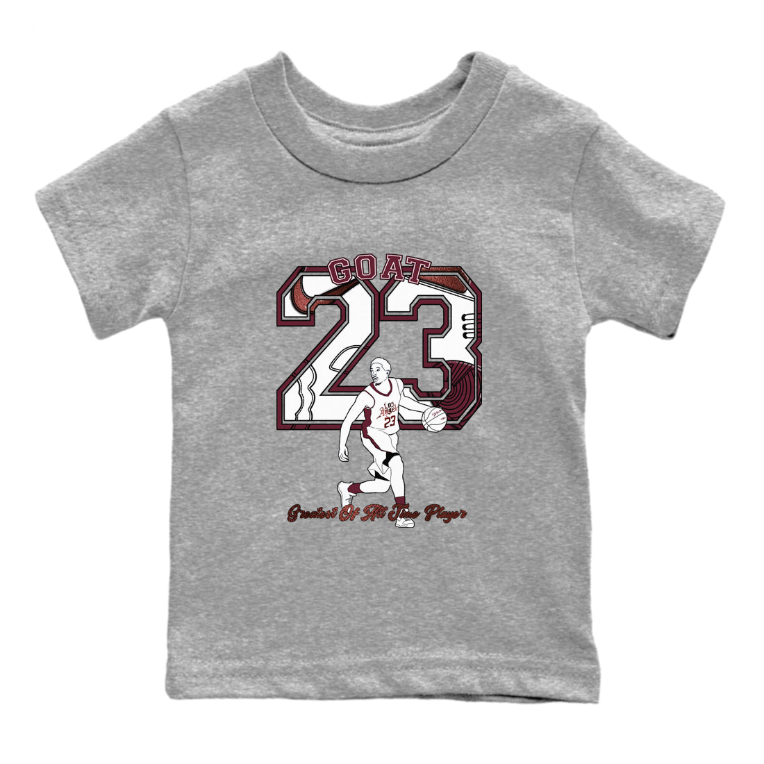 Goat Player snkmatch Tees Kids - Air Jordan 1 Metallic Burgundy