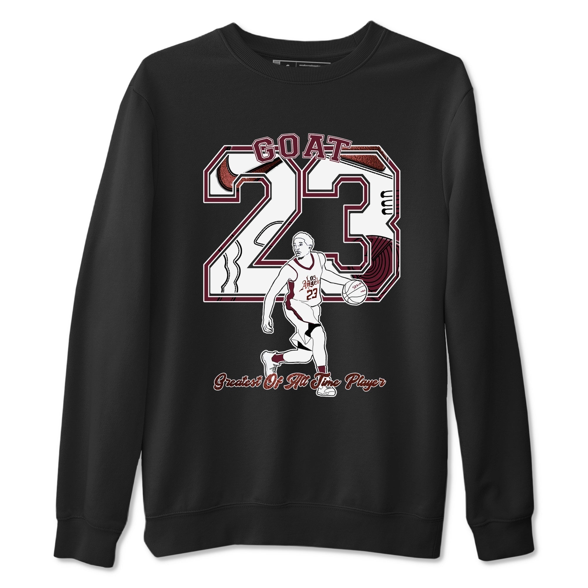 Goat Player snkmatch Tees - Air Jordan 1 Metallic Burgundy