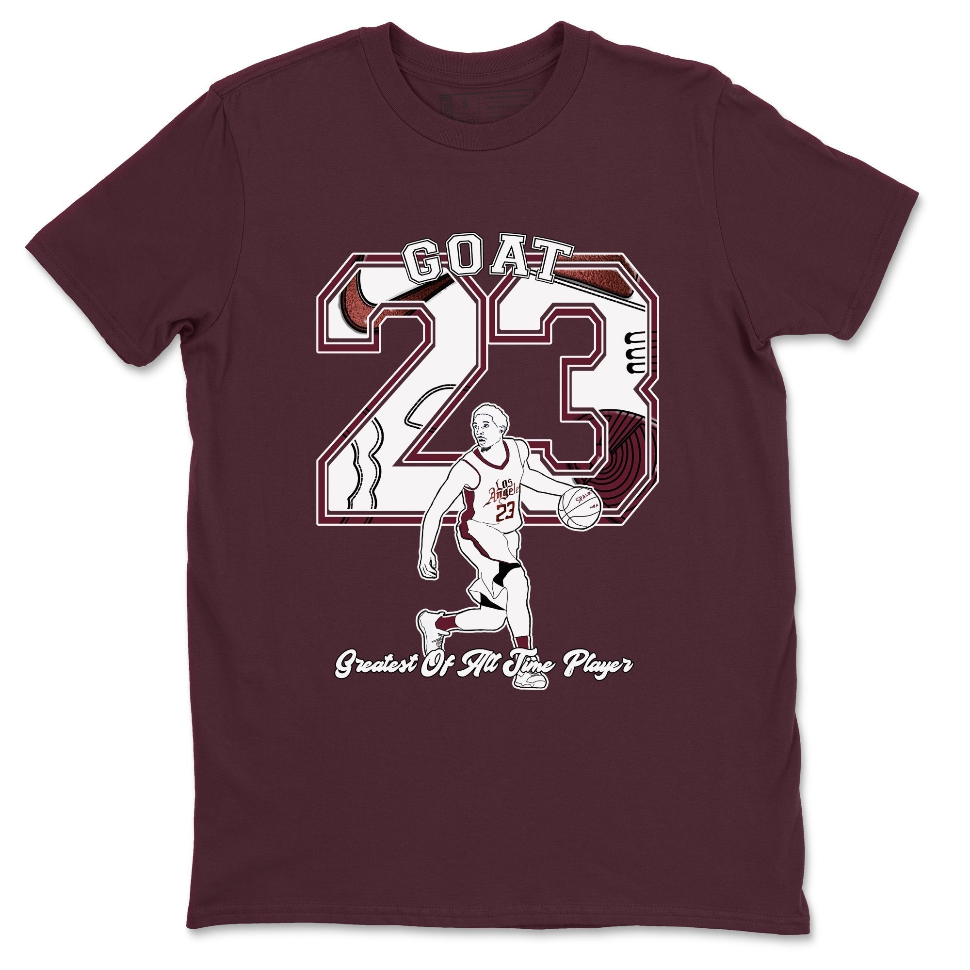 Goat Player snkmatch Tees - Air Jordan 1 Metallic Burgundy