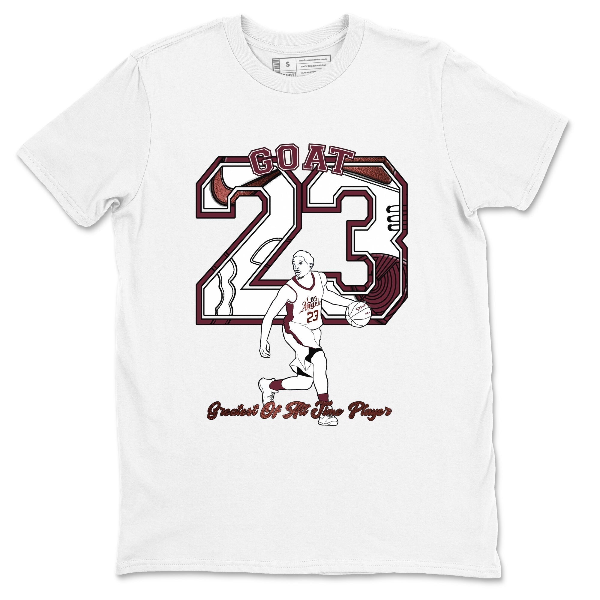 Goat Player snkmatch Tees - Air Jordan 1 Metallic Burgundy