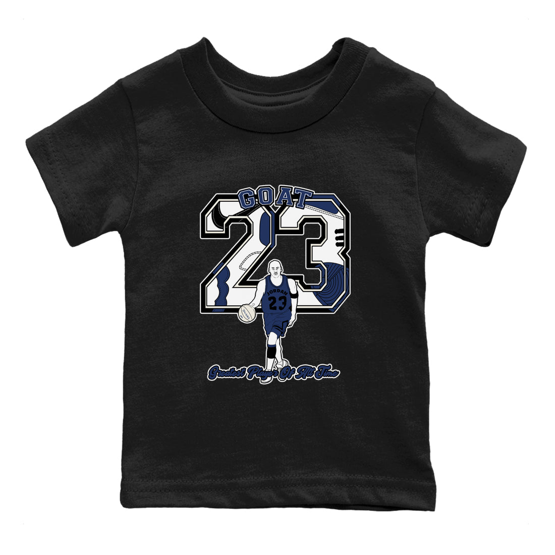 Goat Player snkmatch Tees Kids - Air Jordan 1 Midnight Navy
